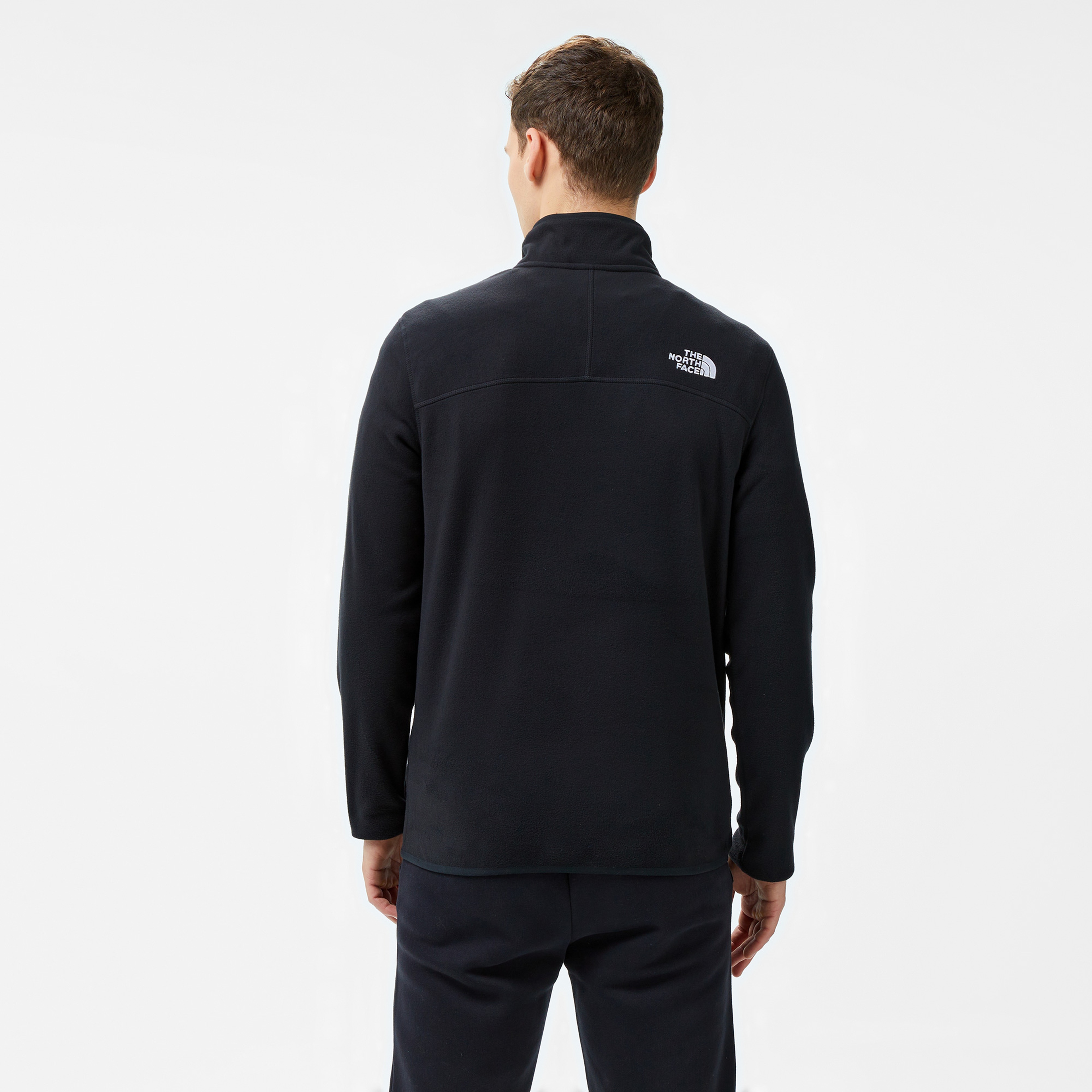 The North Face 100 Glacier 1/4 Zip Erkek Siyah Polar