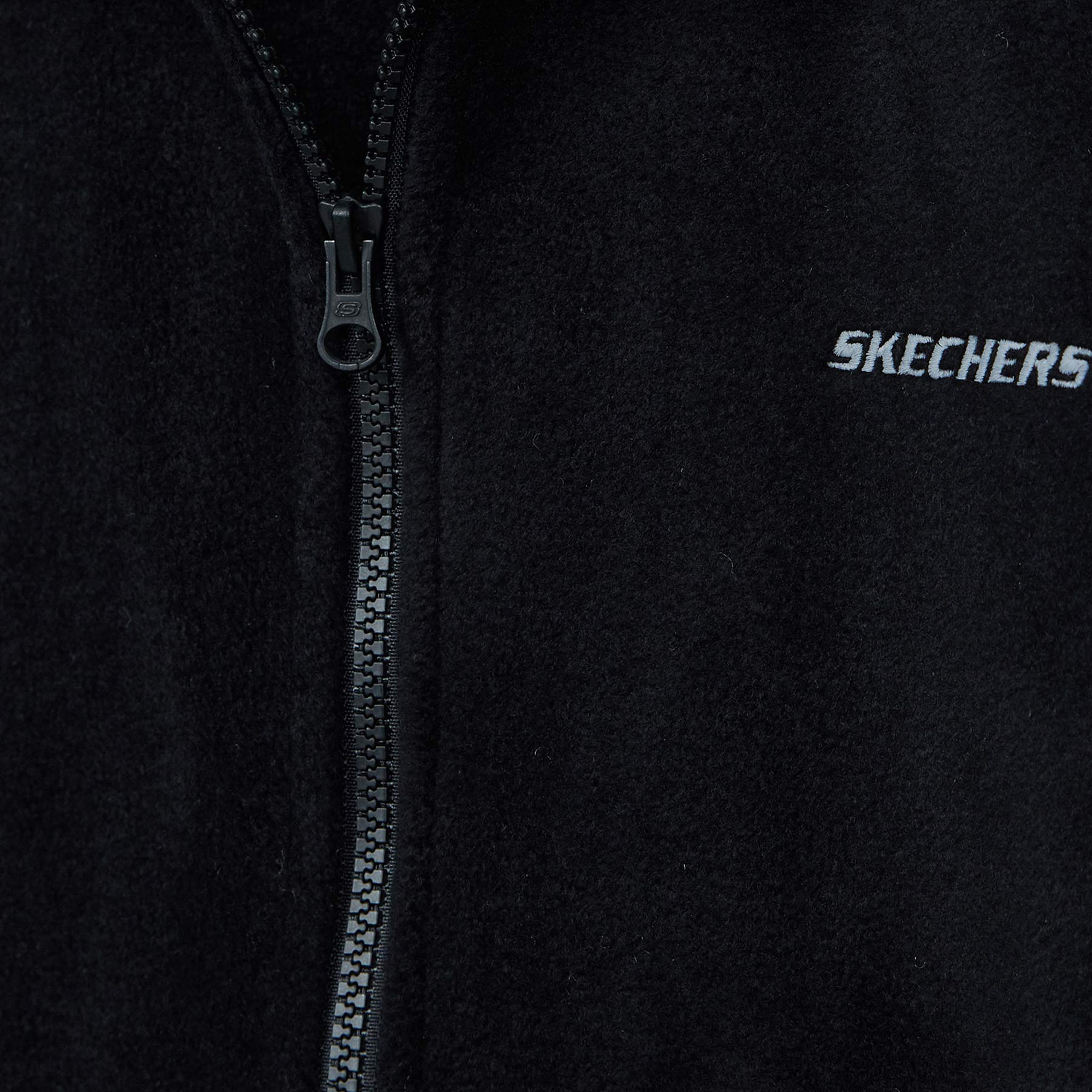 Skechers Turtle Neck Full Zip Erkek Siyah Günlük Polar