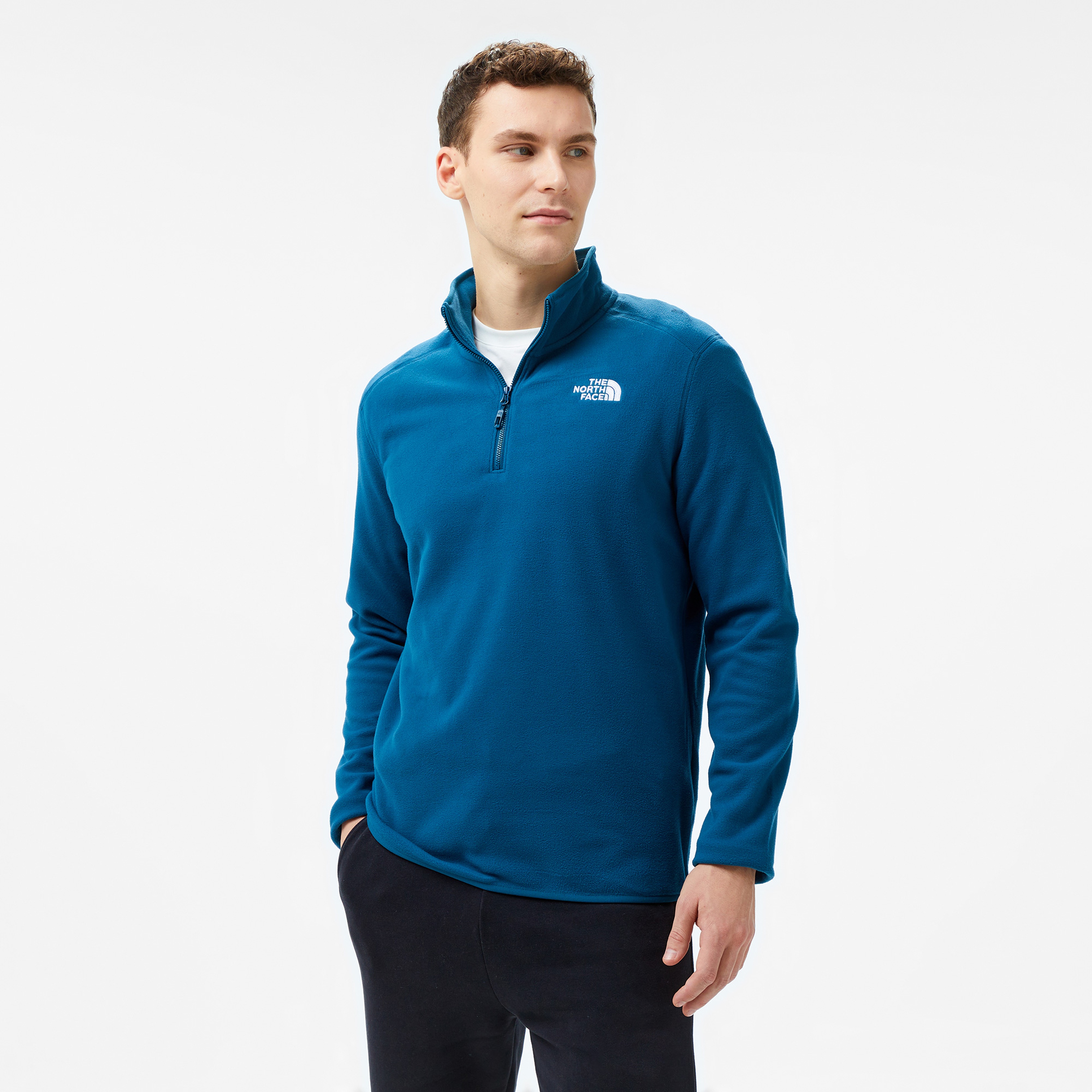 The North Face 100 Glacier 1/4 Zip Erkek Lacivert Ceket