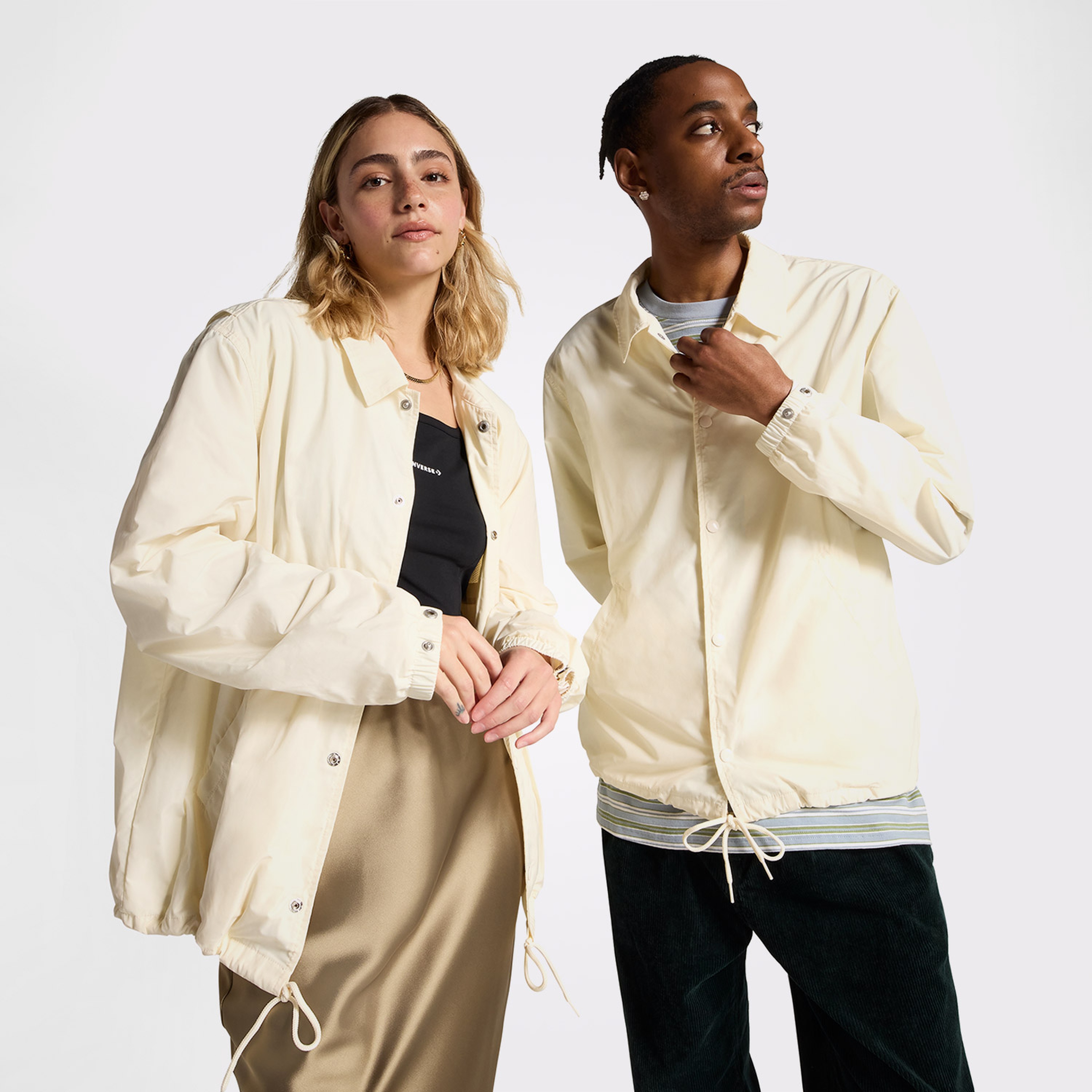 Converse Go-To Andover Unisex Krem Antrenör Ceketi