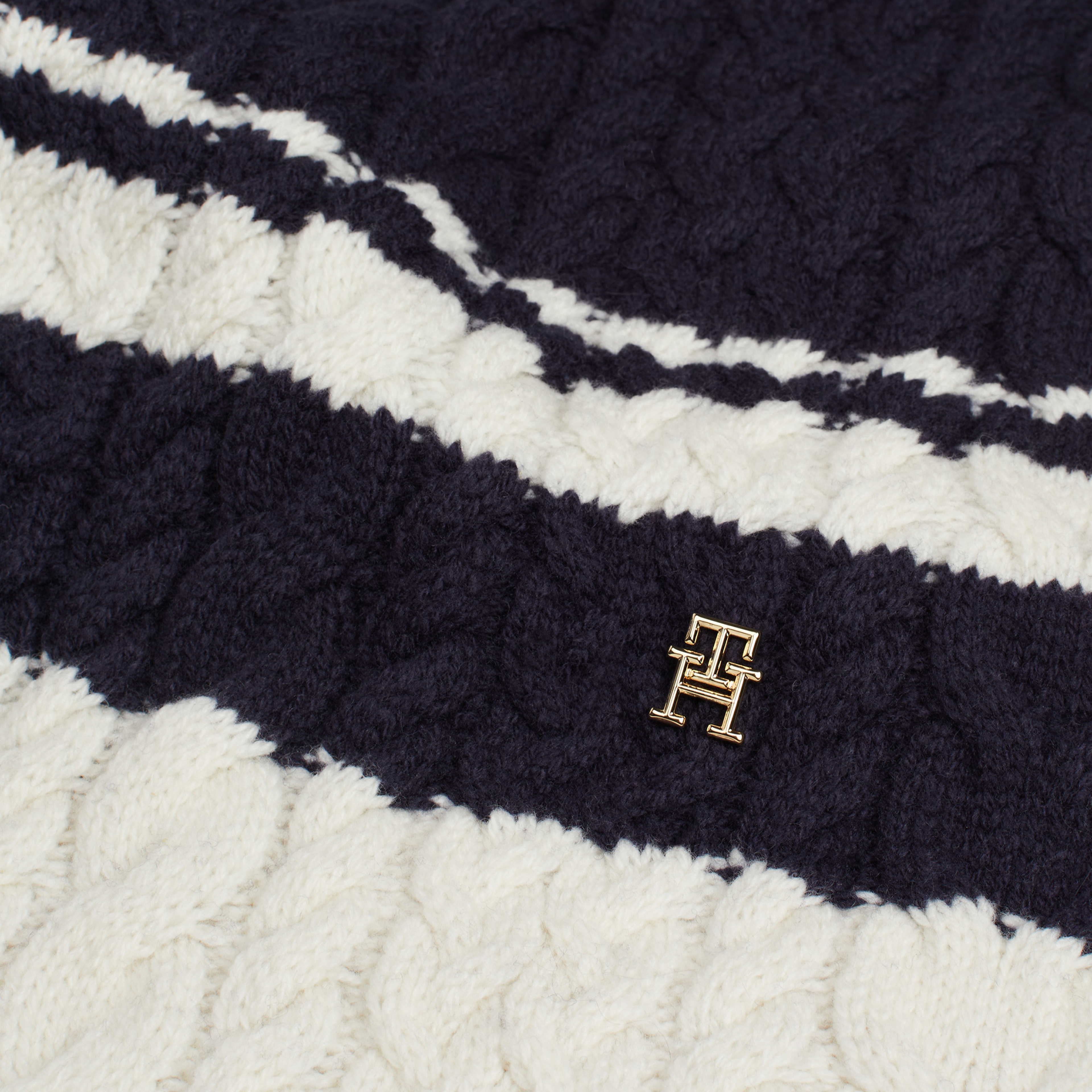 Tommy Hilfiger Kadın Mavi Atkı