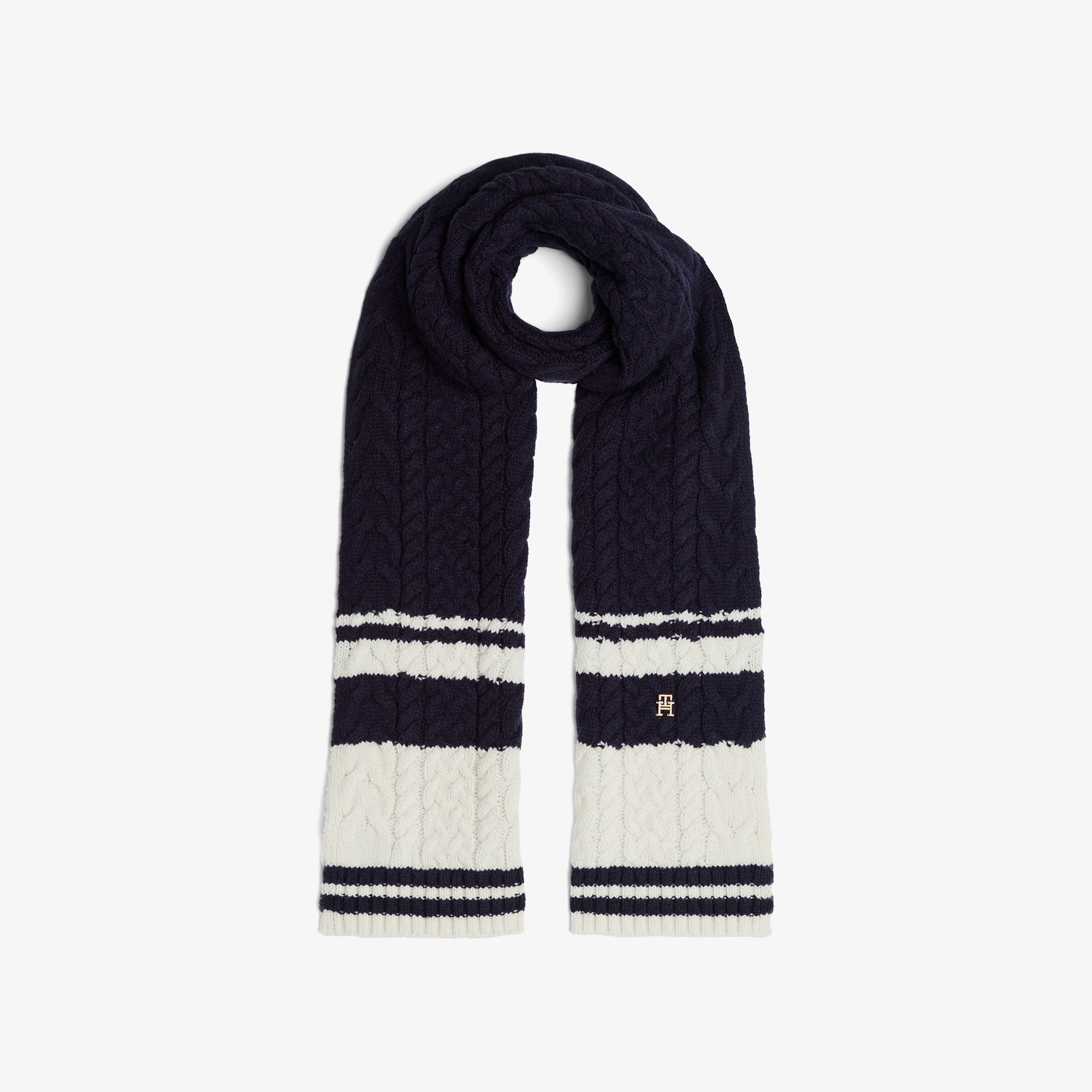 Tommy Hilfiger Kadın Mavi Atkı