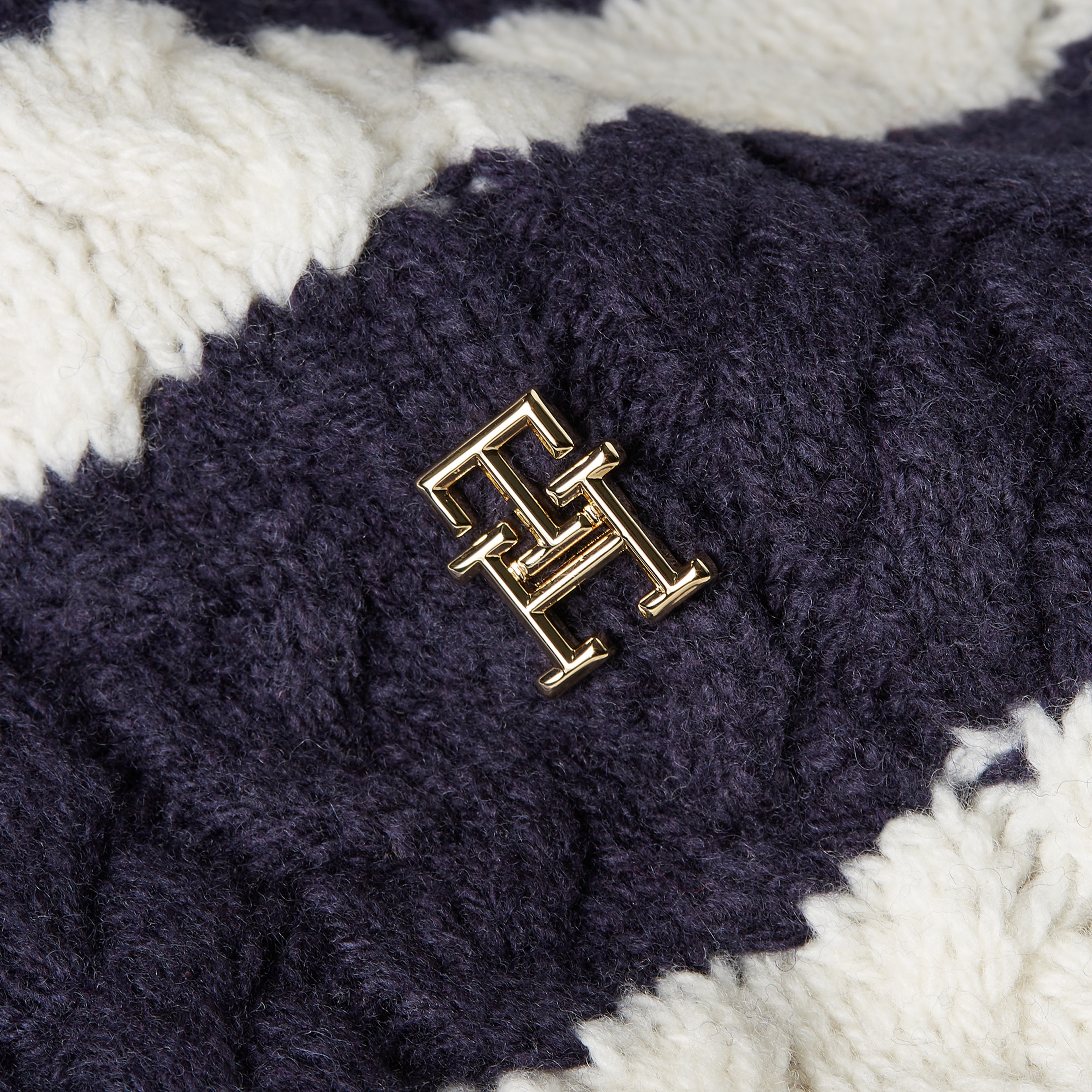 Tommy Hilfiger Kadın Mavi Atkı