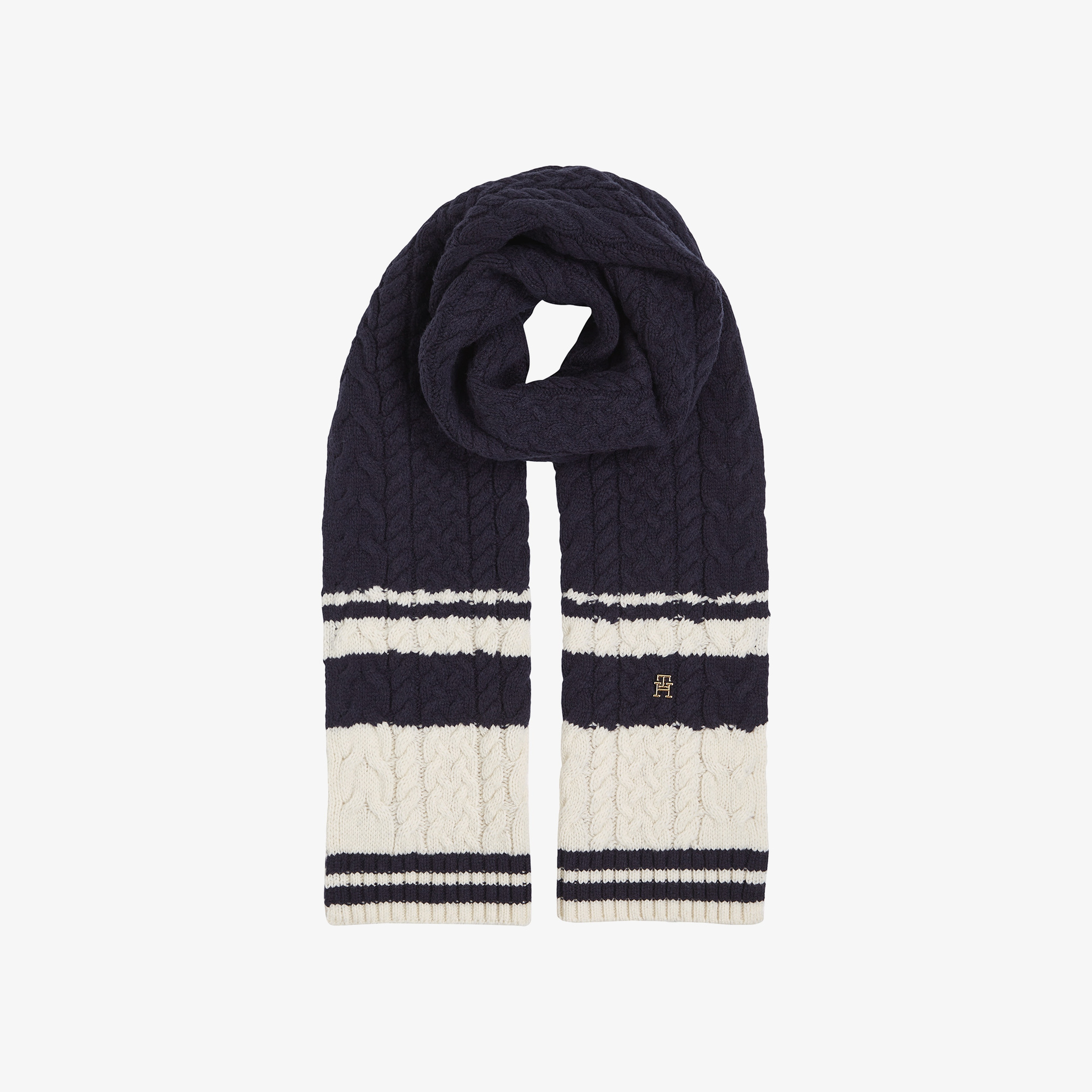 Tommy Hilfiger Kadın Mavi Atkı