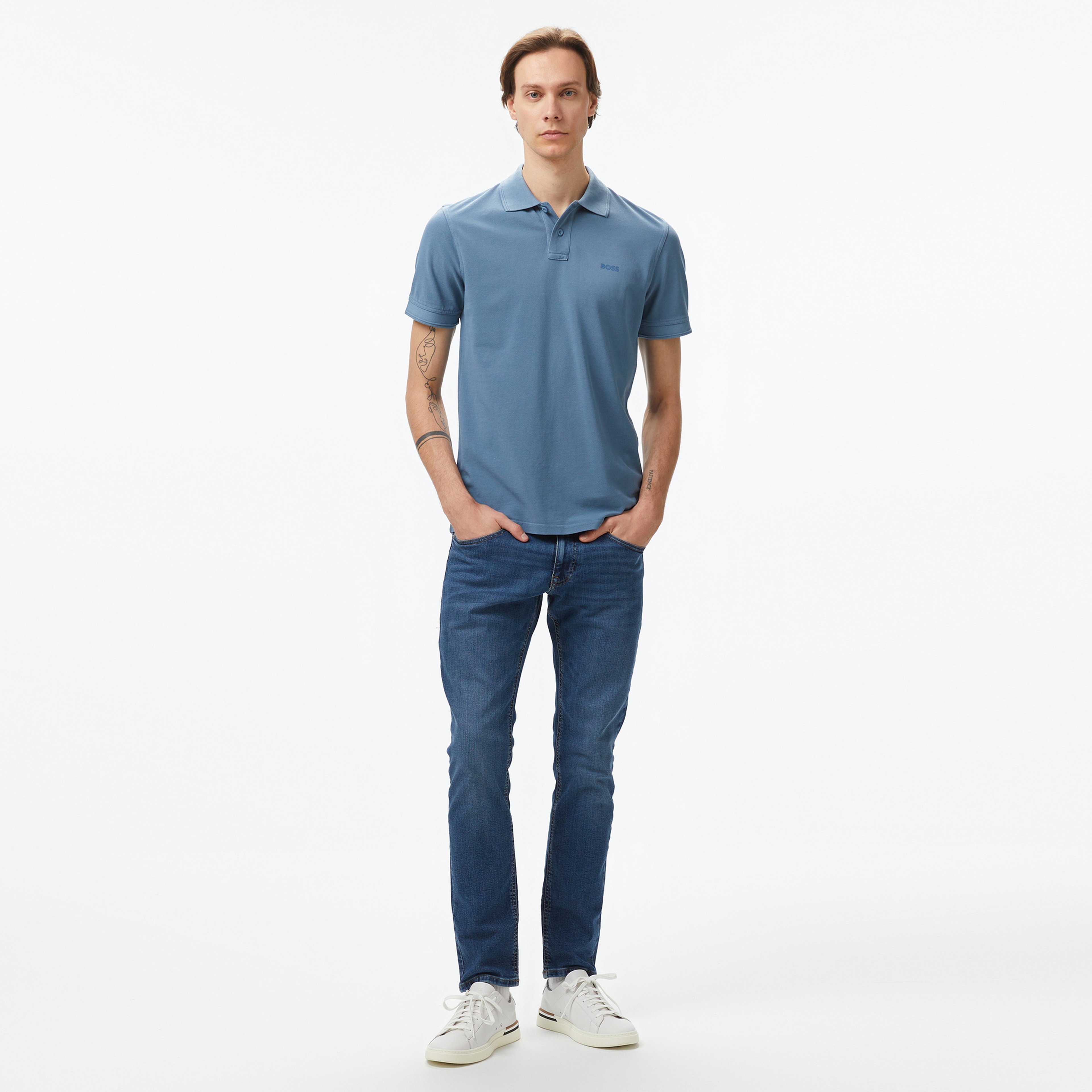 Boss Erkek Mavi Polo