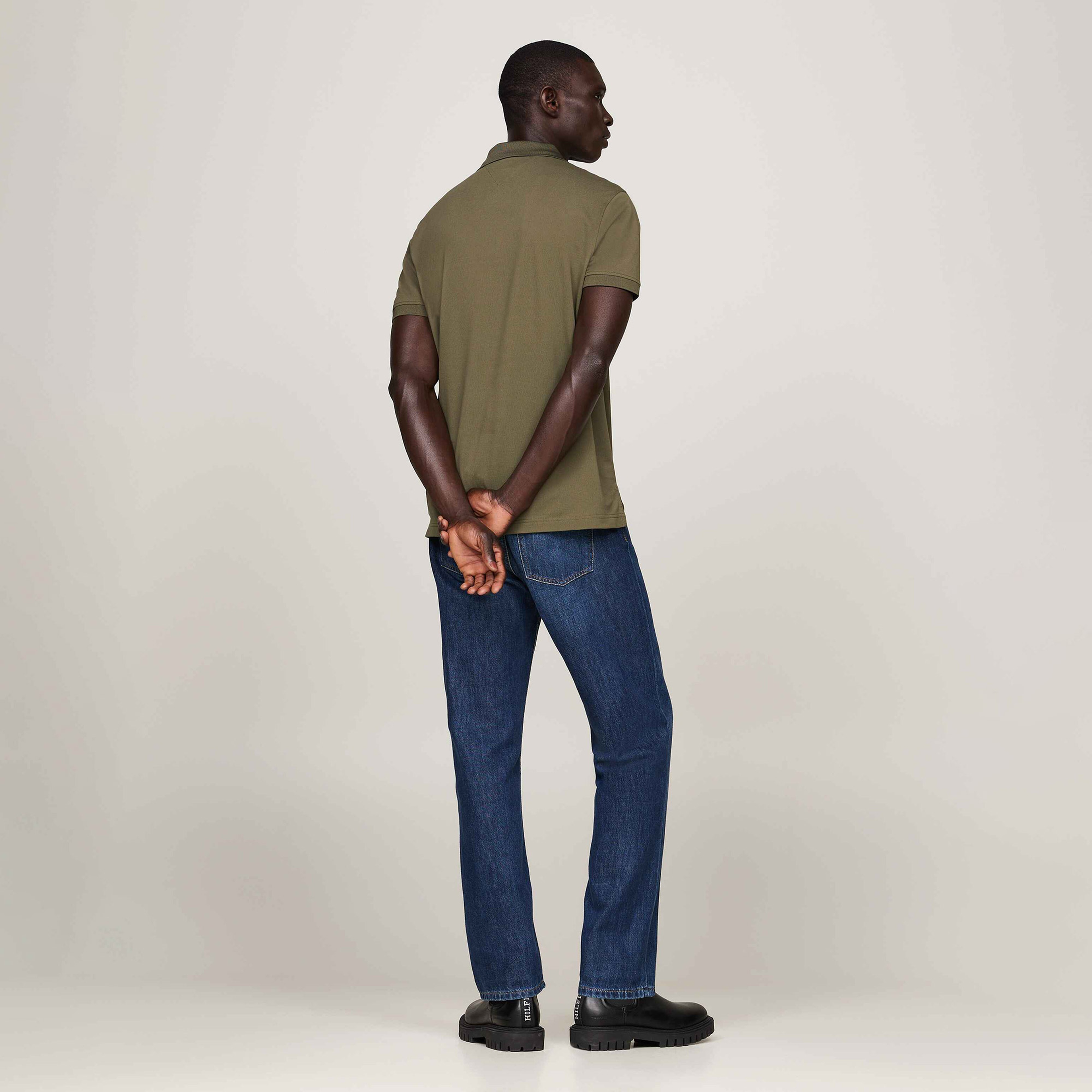 Tommy Hilfiger Erkek Haki Polo