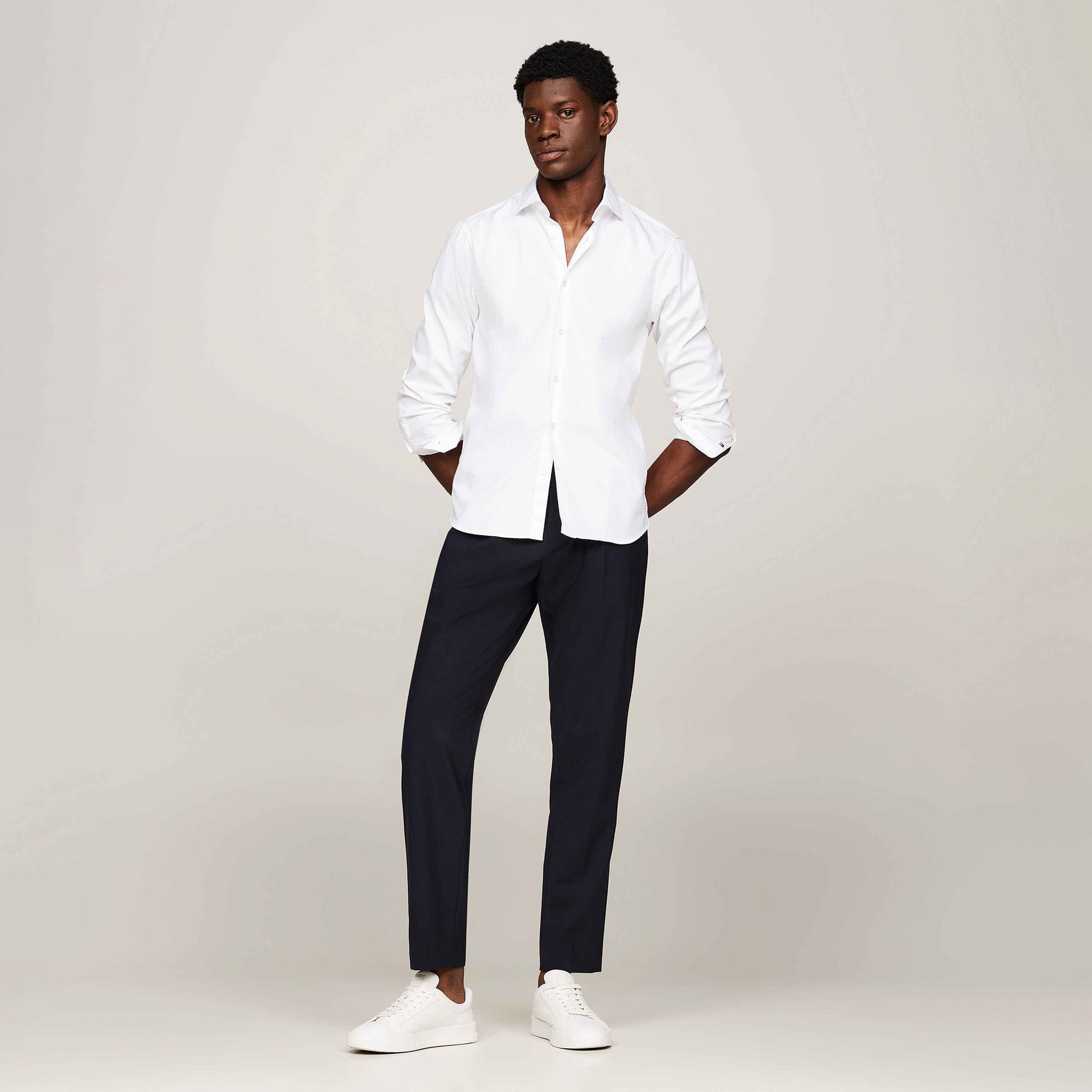 Tommy Hilfiger Erkek Beyaz Gömlek