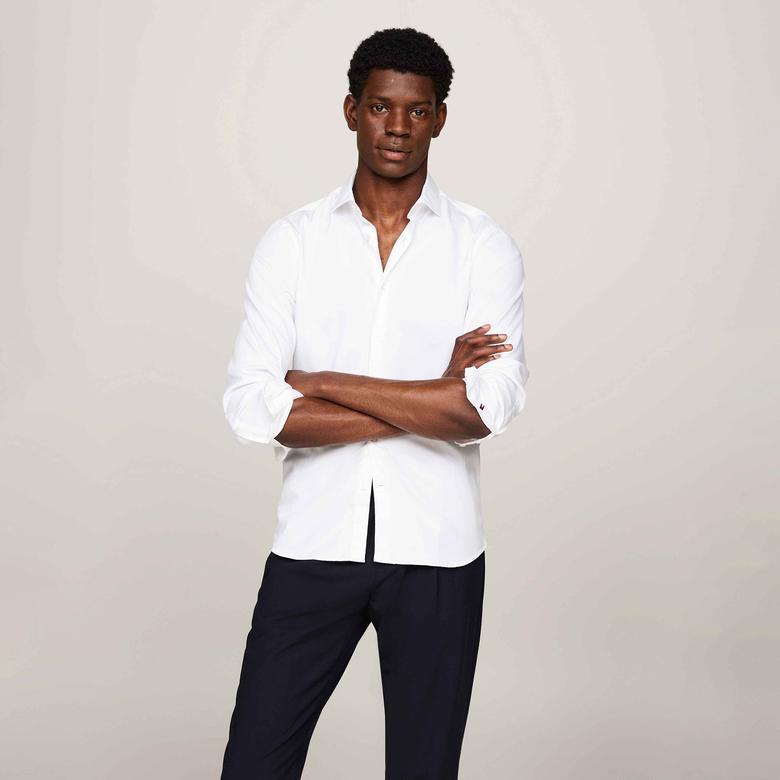 Tommy Hilfiger Erkek Beyaz Gömlek