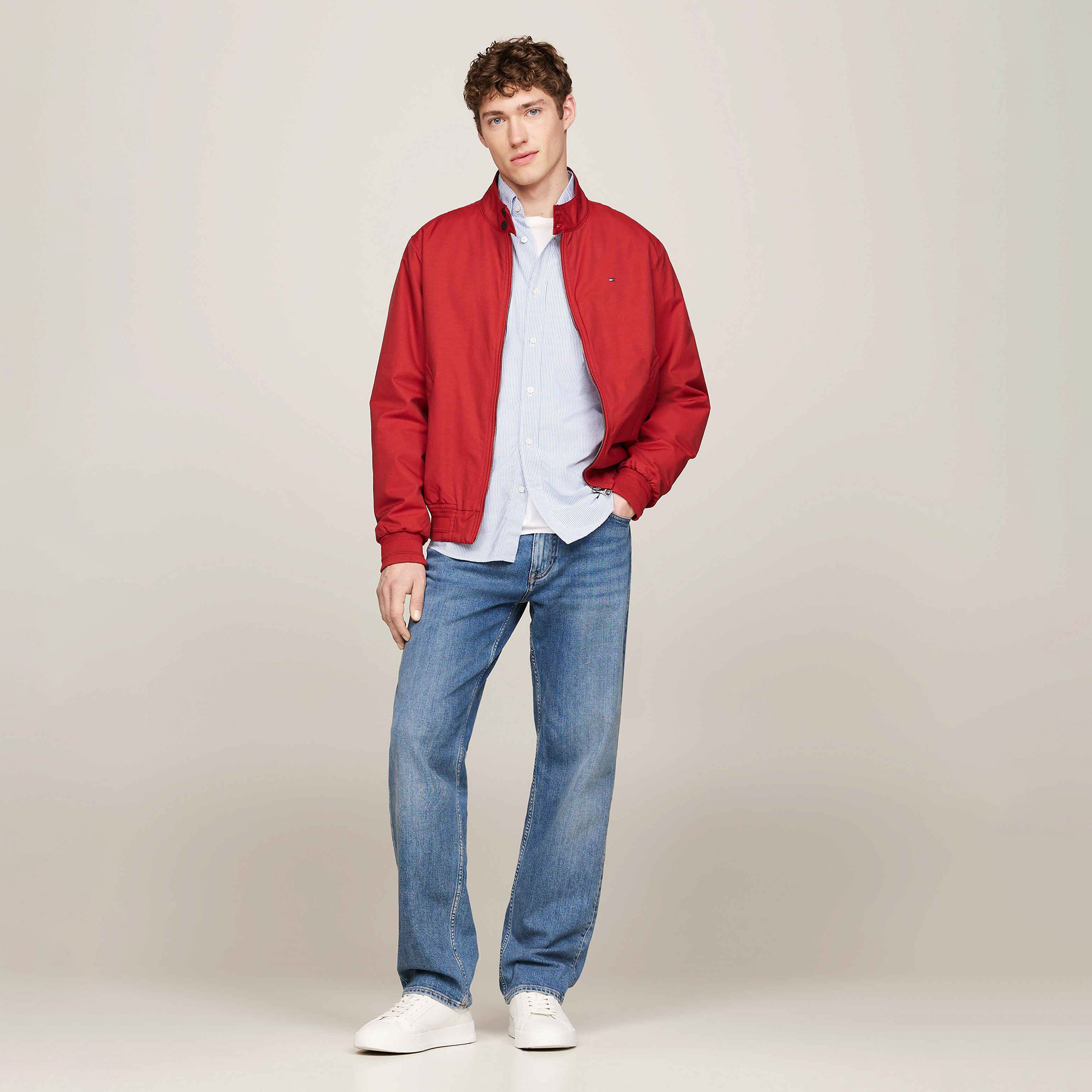 Tommy Hilfiger Erkek Kırmızı Mont