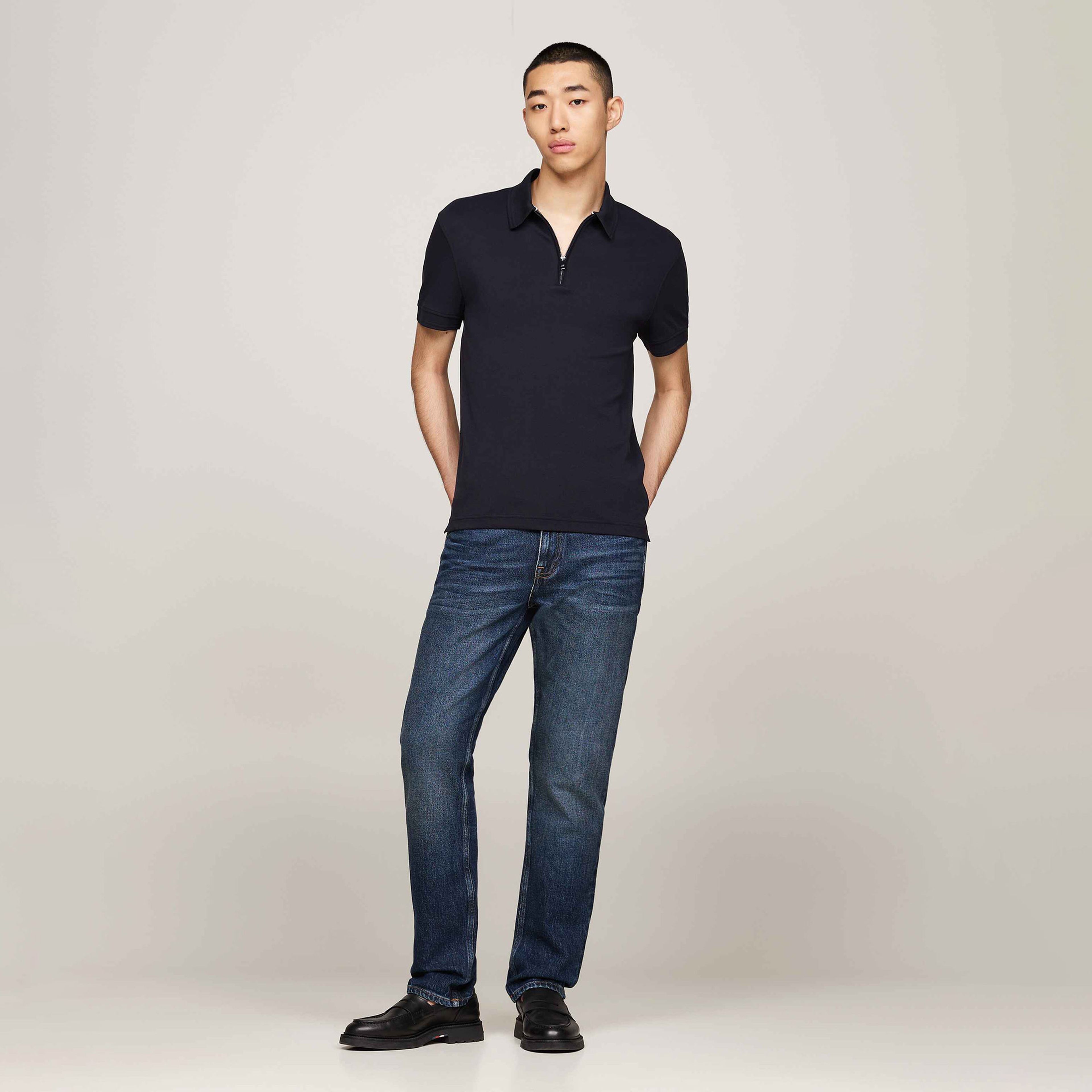 Tommy Hilfiger Erkek Mavi Polo