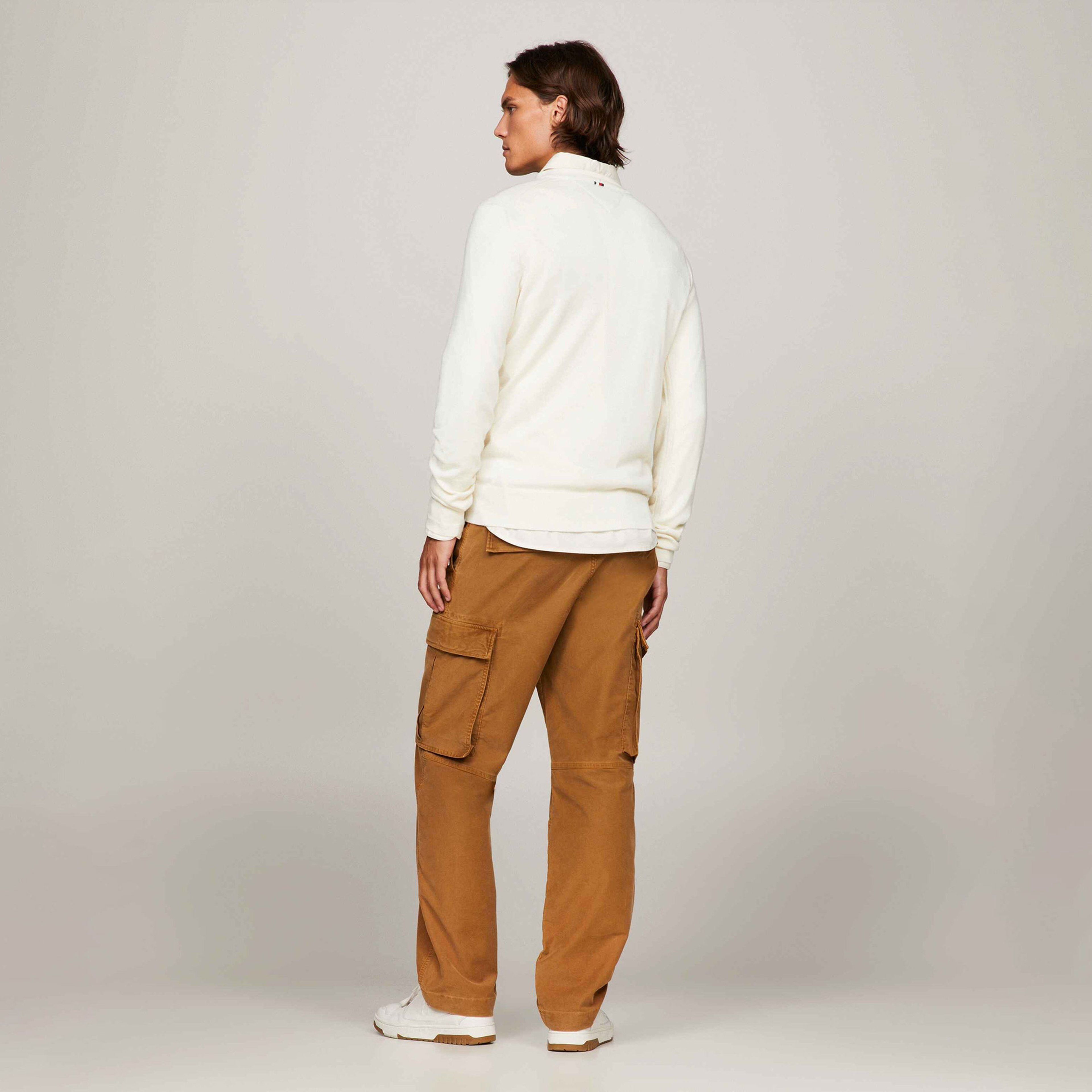 Tommy Hilfiger Erkek Beyaz Triko