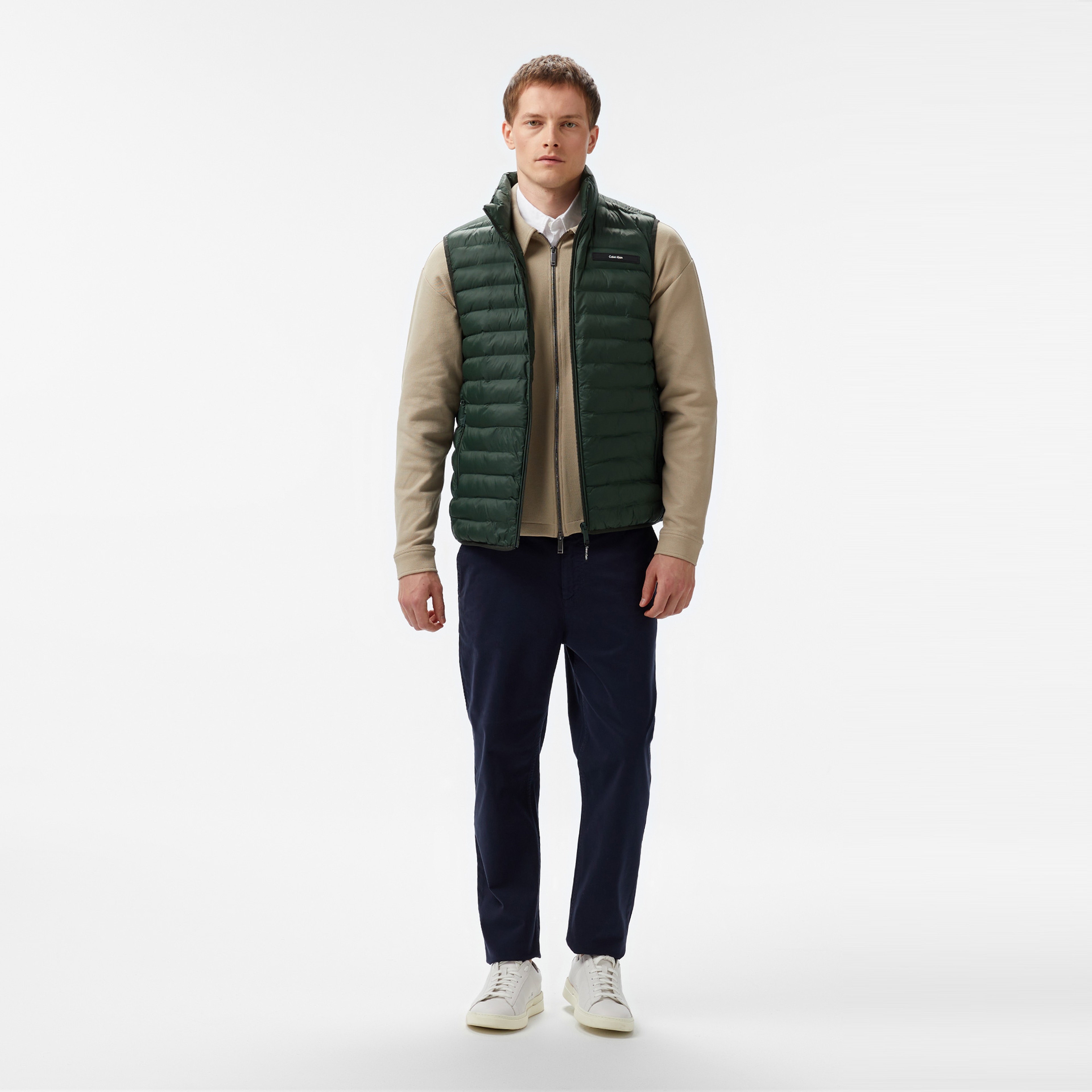 Calvin Klein Erkek Yeşil Yelek