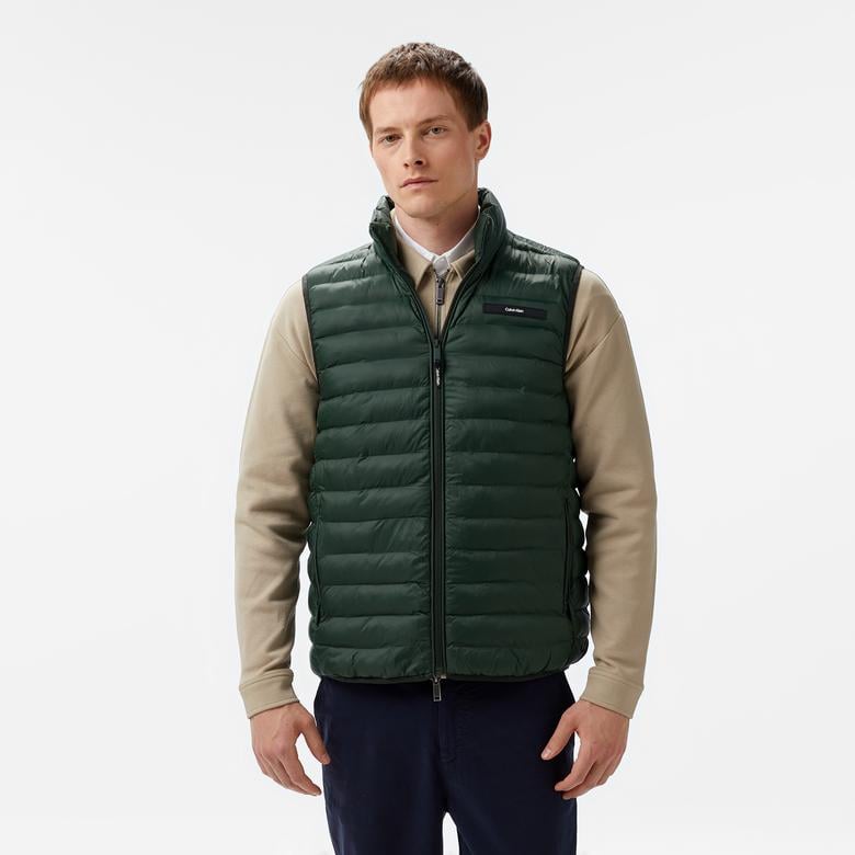 Calvin Klein Erkek Yeşil Yelek