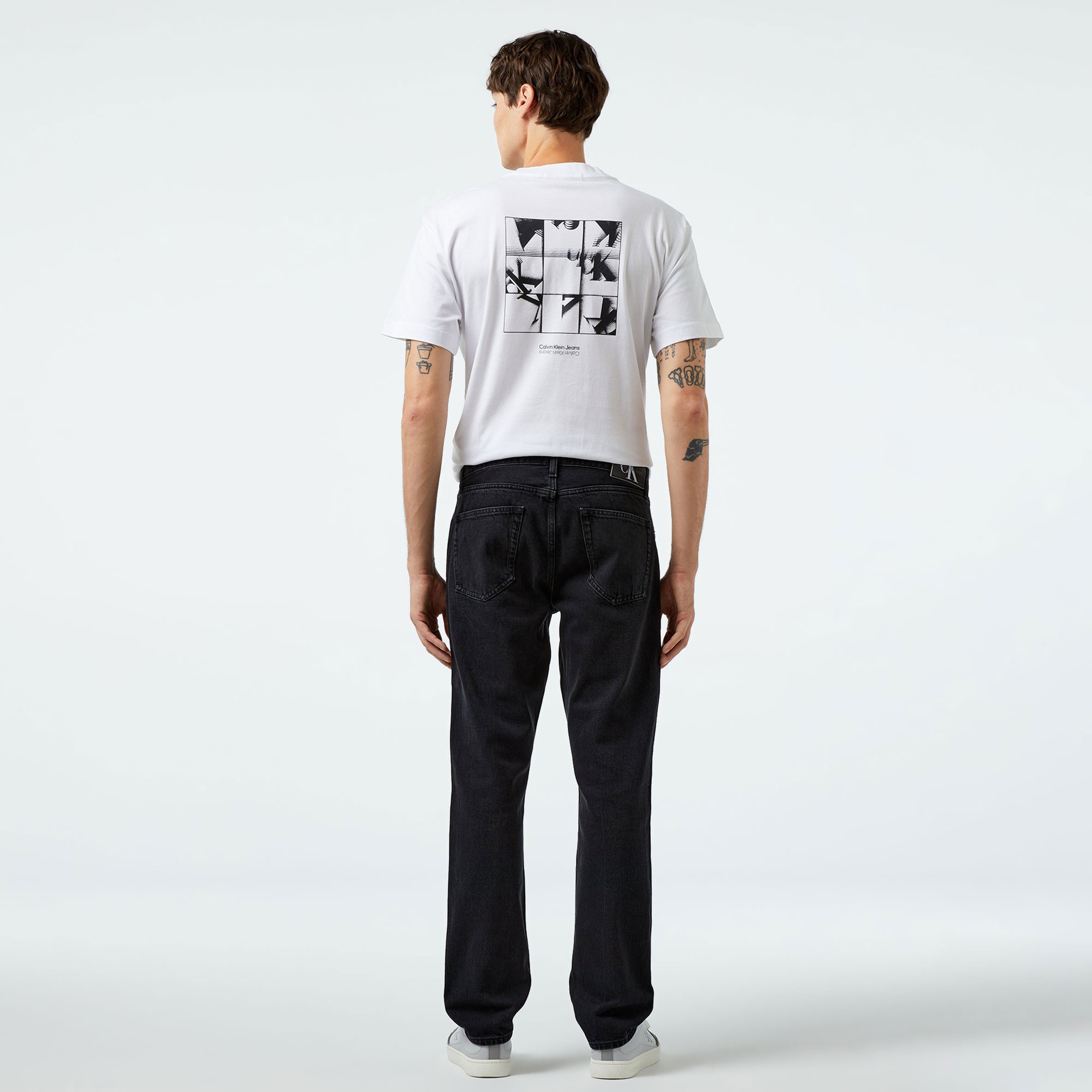Calvin Klein Jeans Erkek Mavi Pantolon