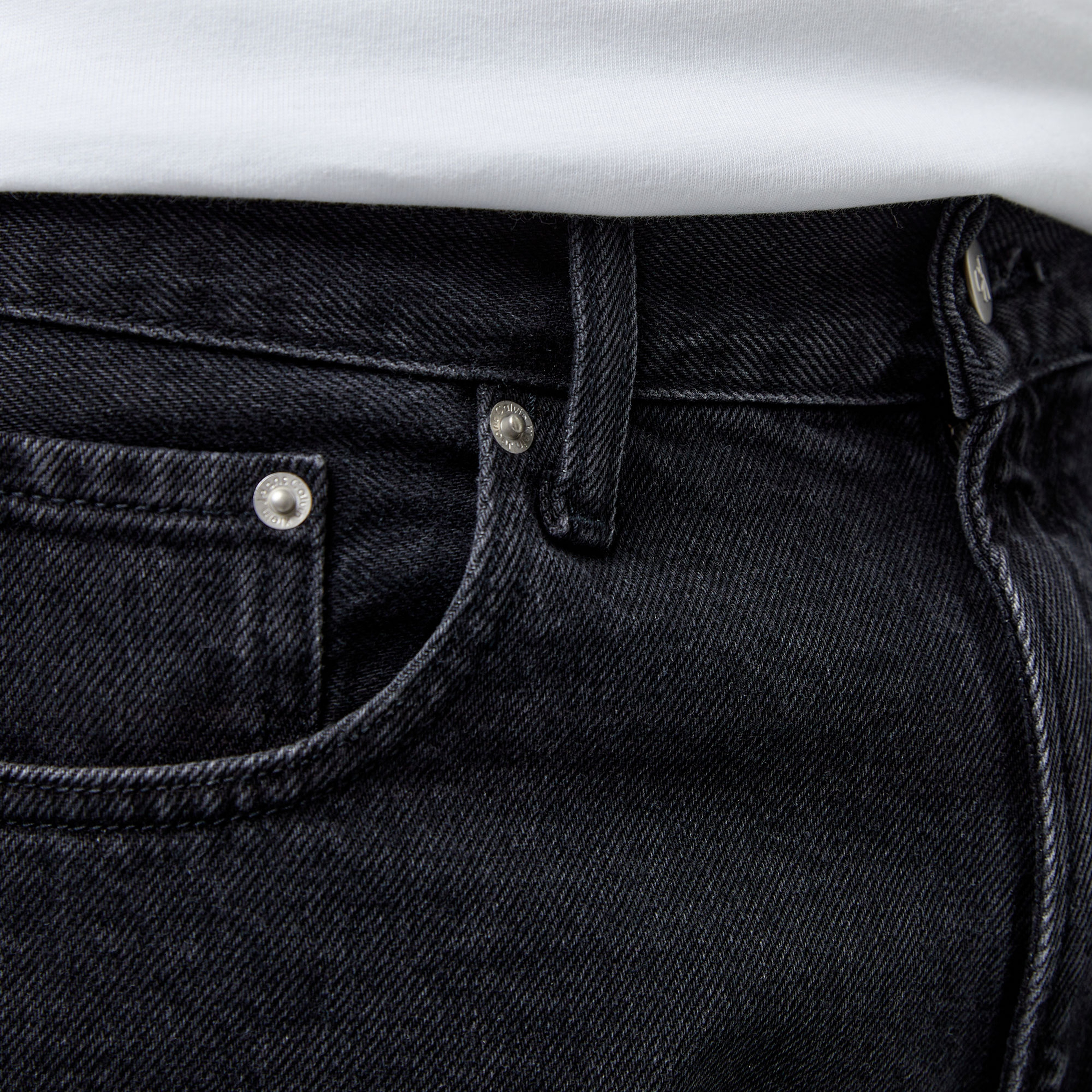 Calvin Klein Jeans Erkek Mavi Pantolon