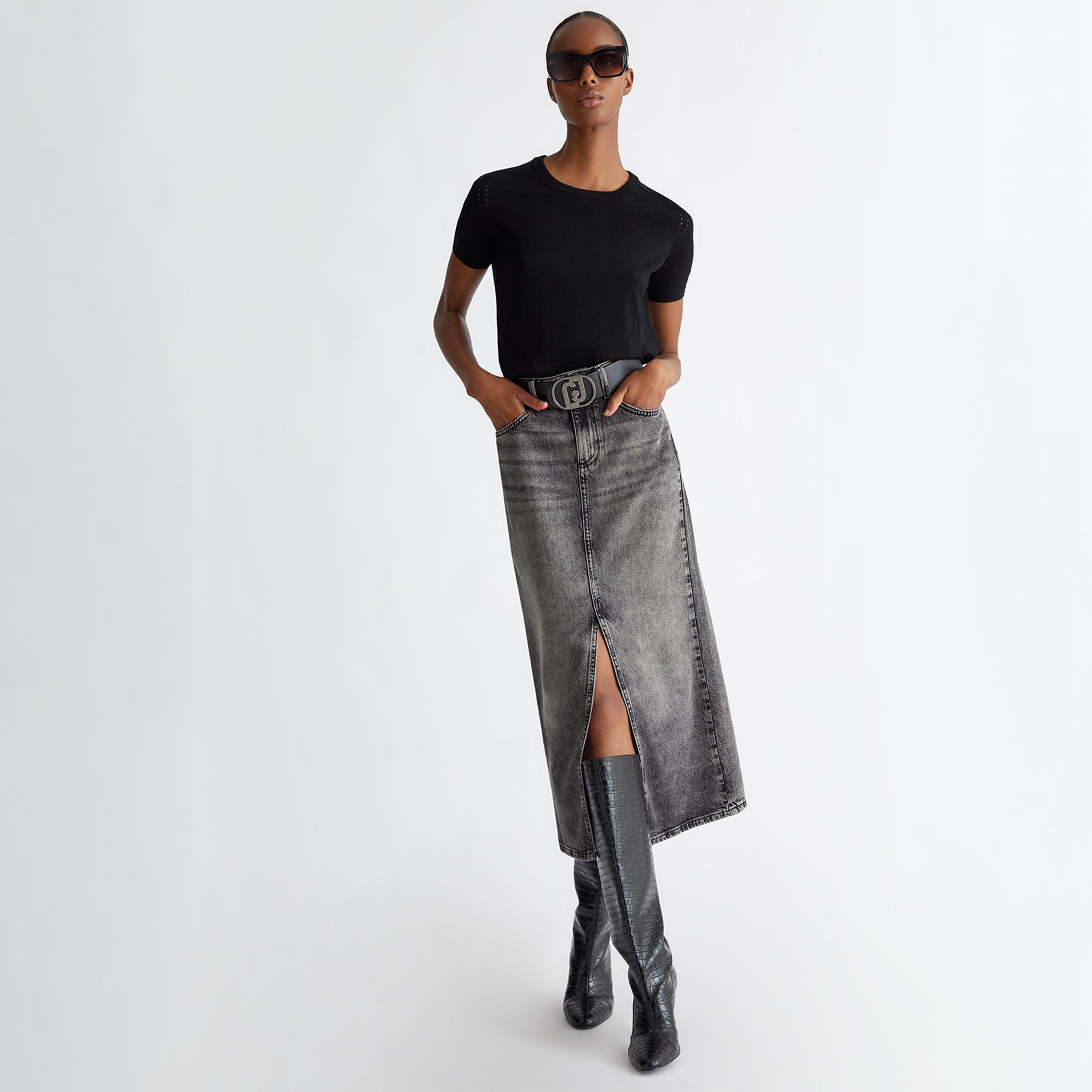 Liu Jo Kadın Siyah Triko