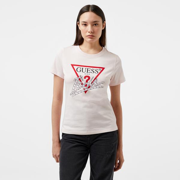 Guess Kadın Pembe T-Shirt