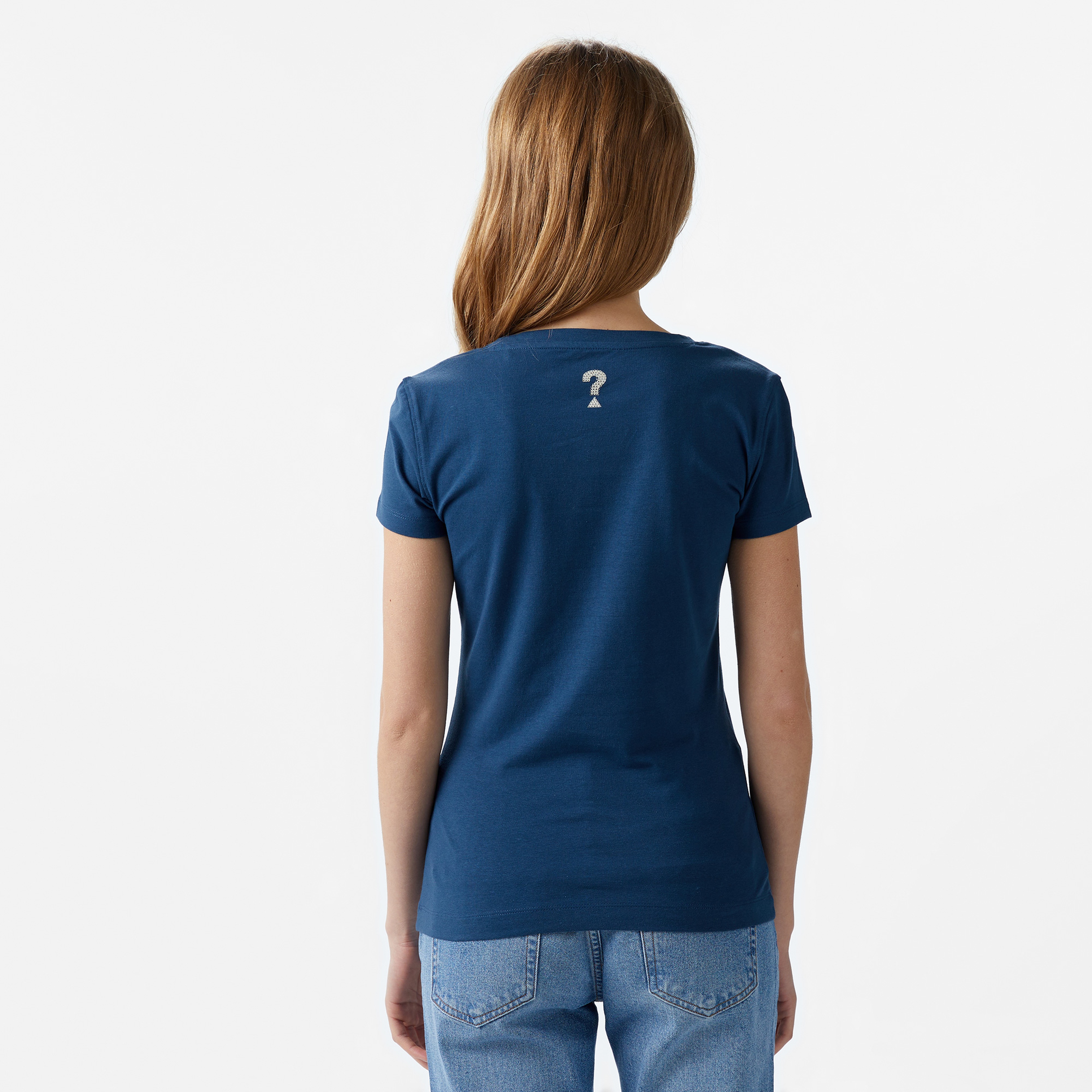 Guess Kadın Mavi T-Shirt