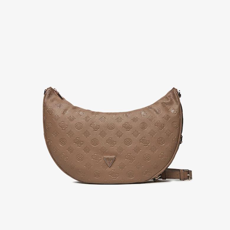 Guess Deesa Logovrtible Cresidia  Large Hobo Kadın Kahverengi Omuz Çantası