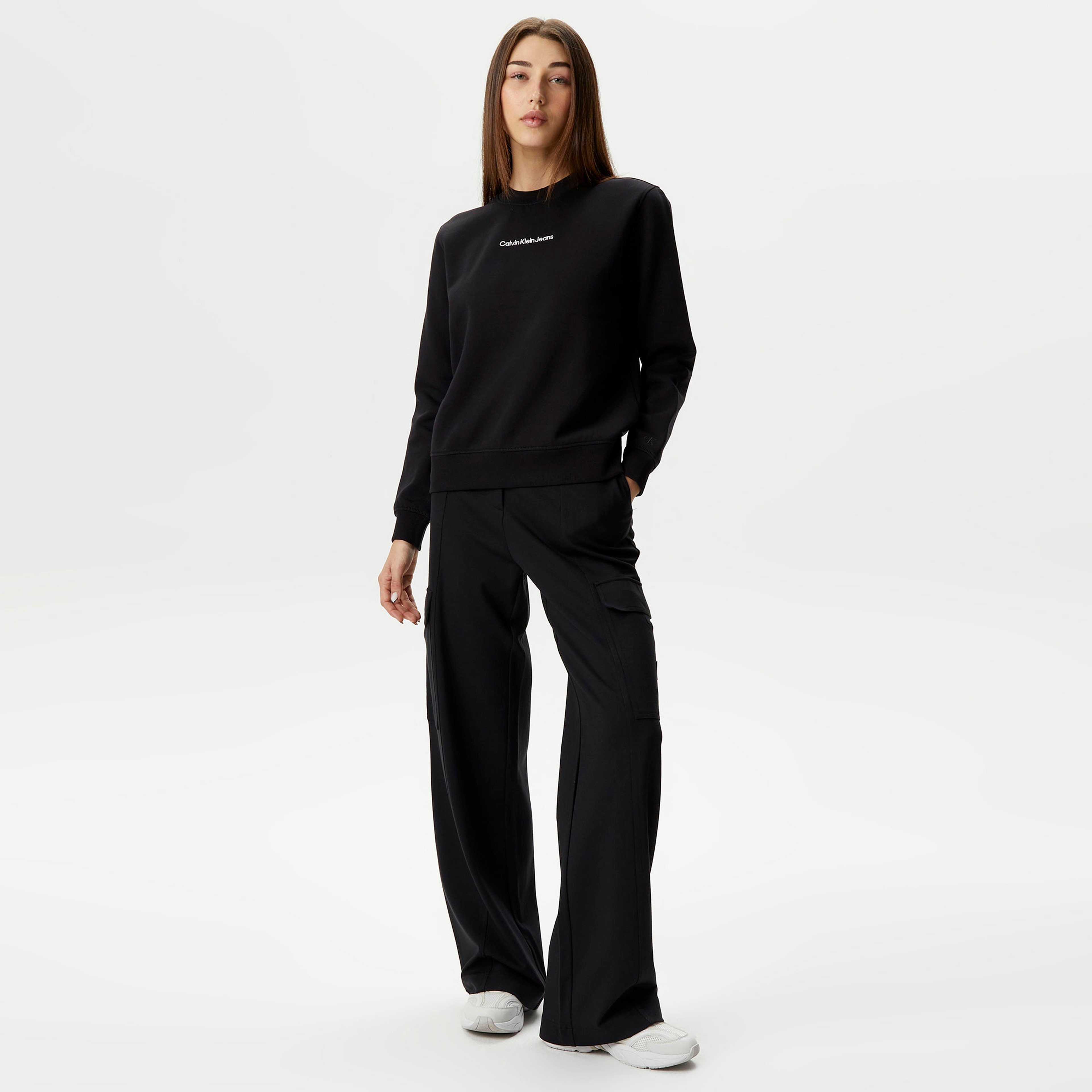 Calvin Klein Jeans Kadın Siyah Sweatshirt