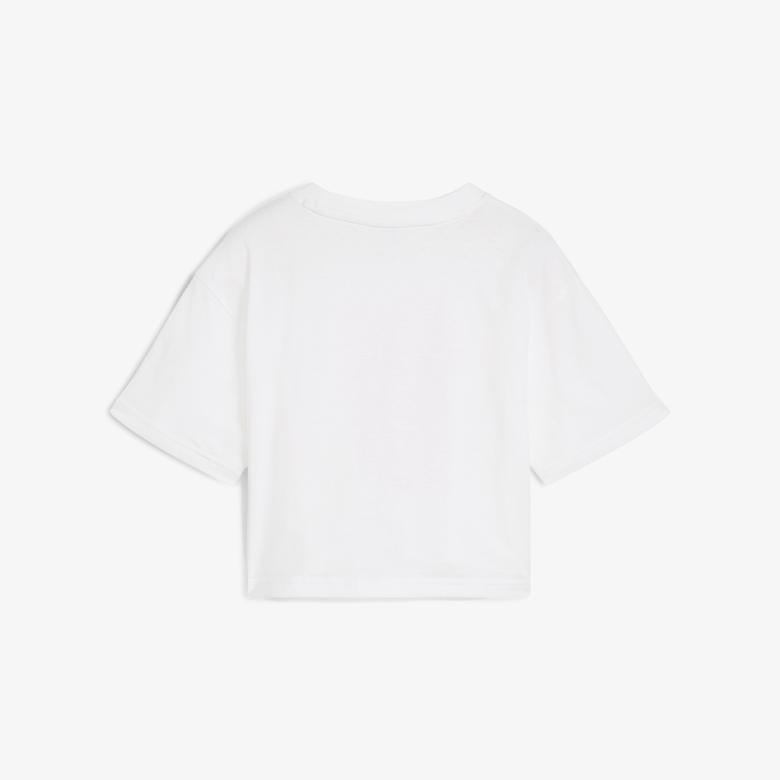 Puma Graphics Length Çocuk Beyaz T?Shirt