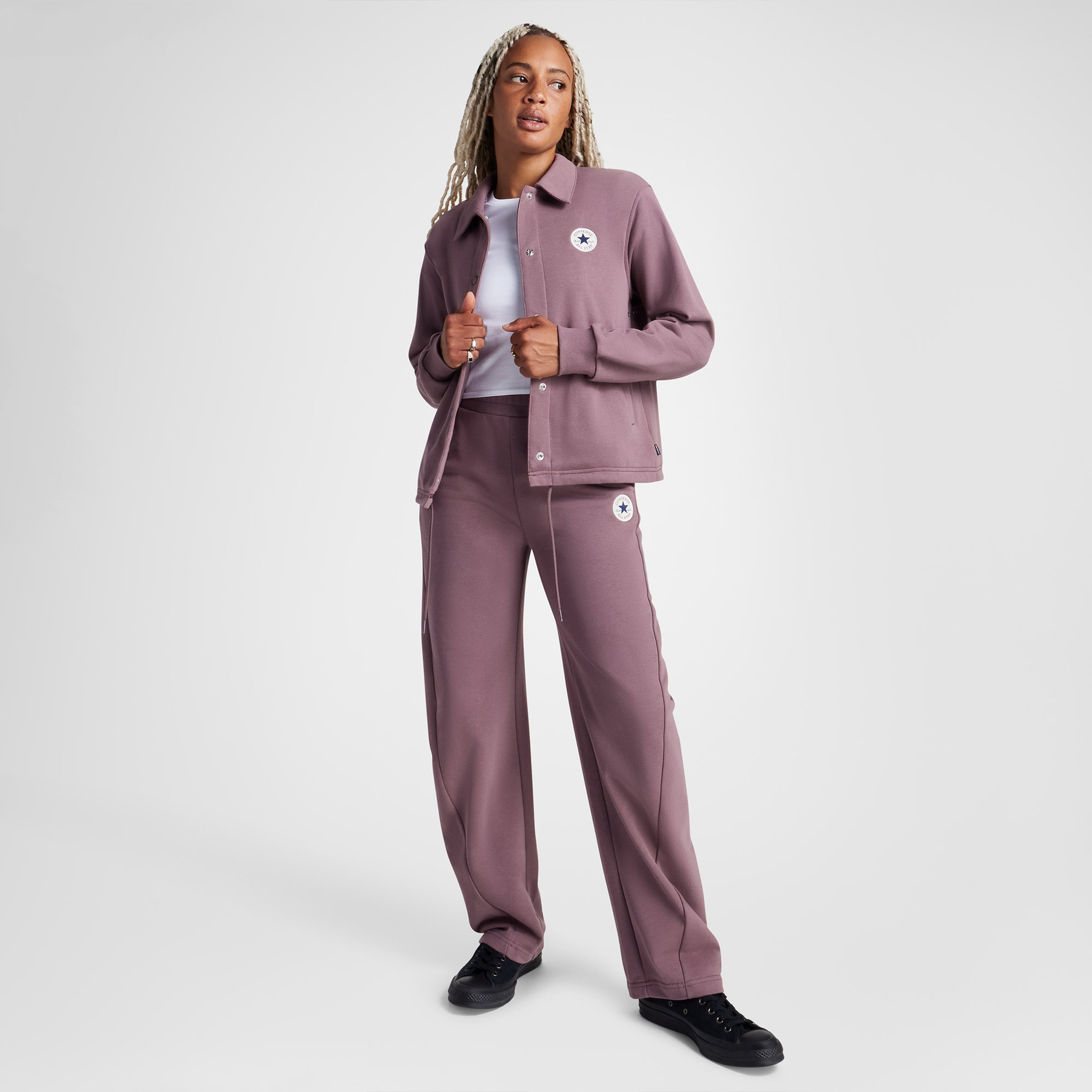 Converse Andover French Terry Kadın Bordo Ceket