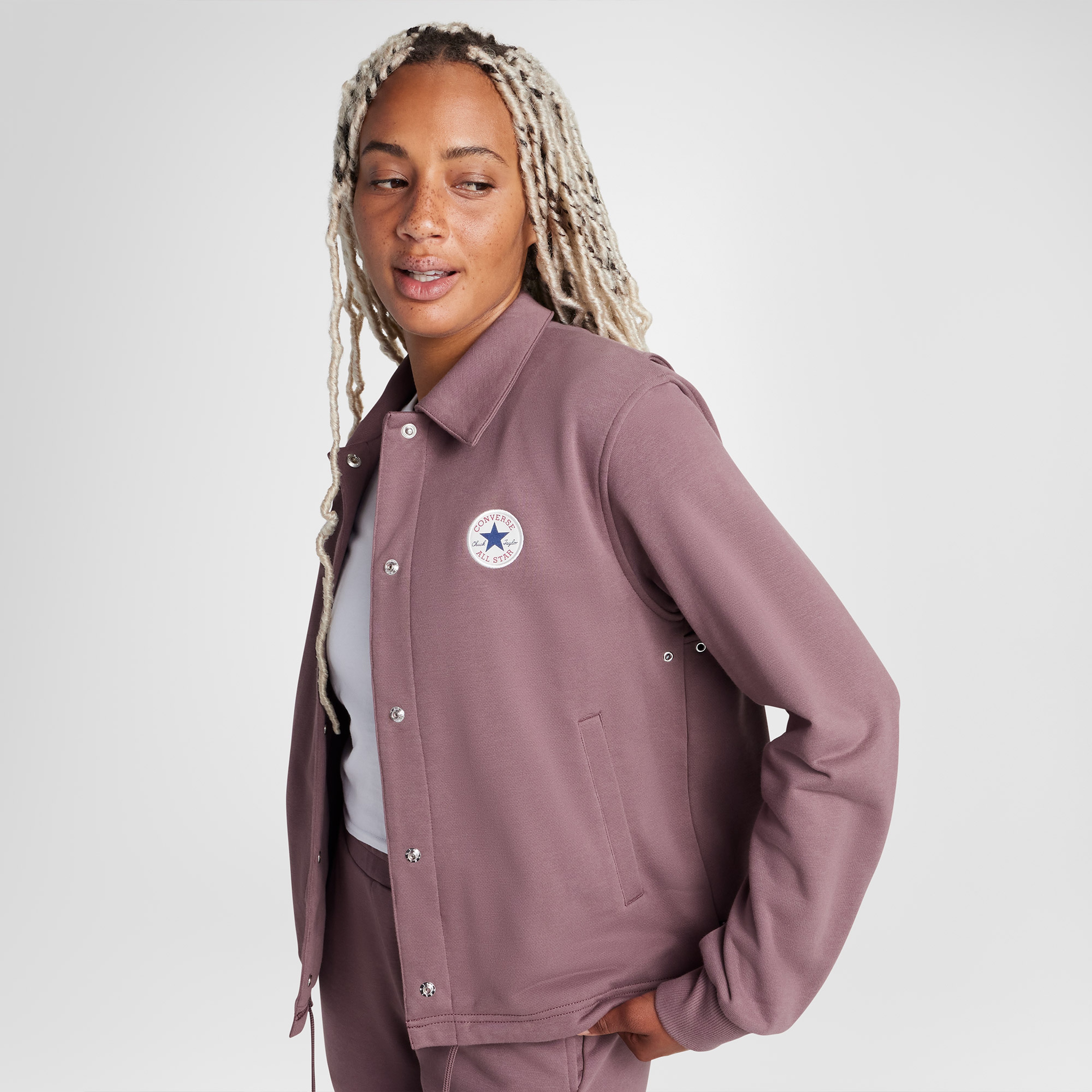 Converse Andover French Terry Kadın Bordo Ceket