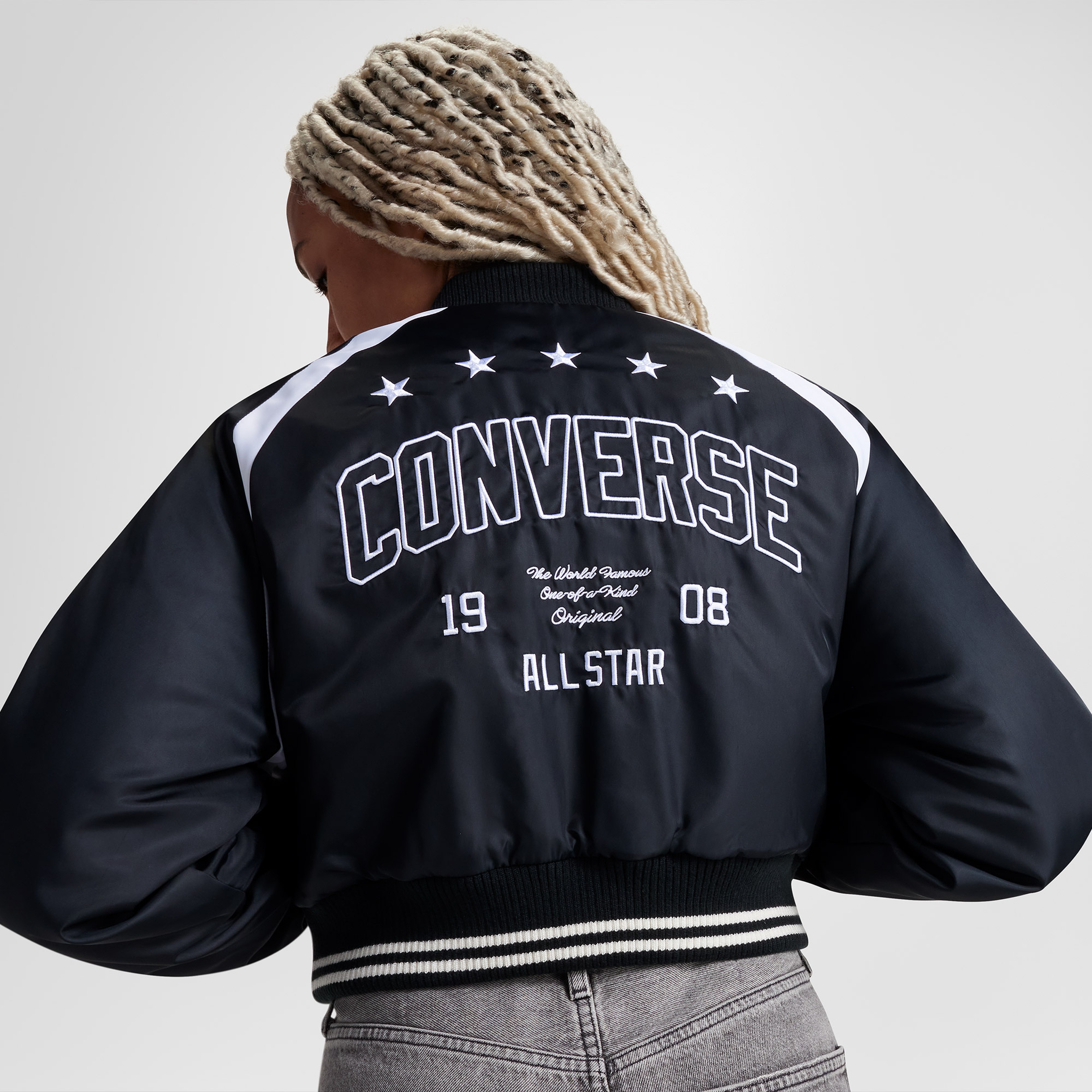 Converse Retro All Star Varsity Kadın Kolej Siyah Ceket