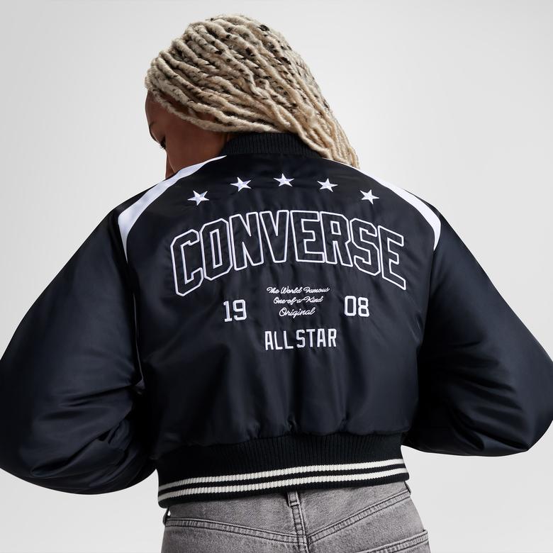 Converse Retro All Star Varsity Kadın Kolej Siyah Ceket