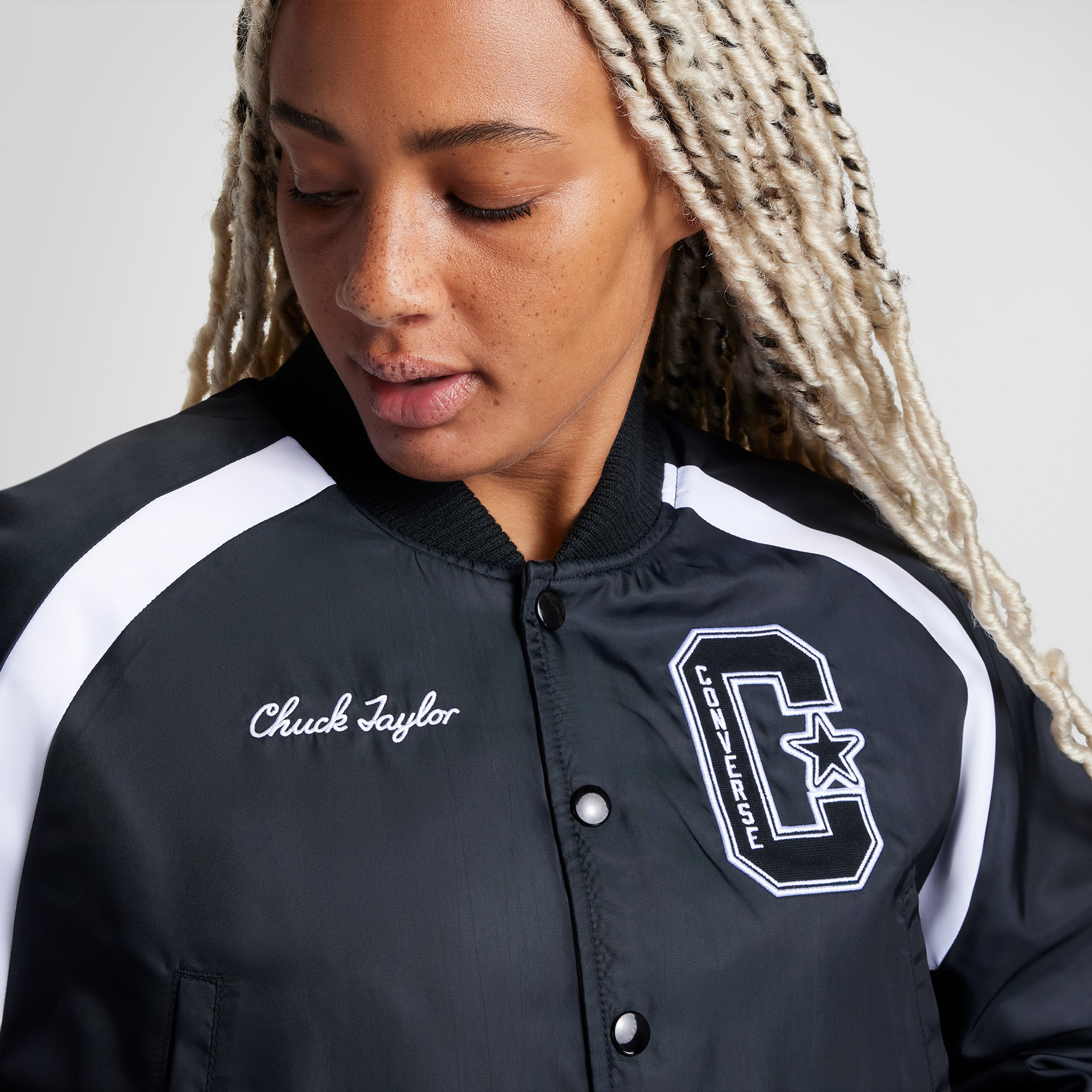Converse Retro All Star Varsity Kadın Kolej Siyah Ceket