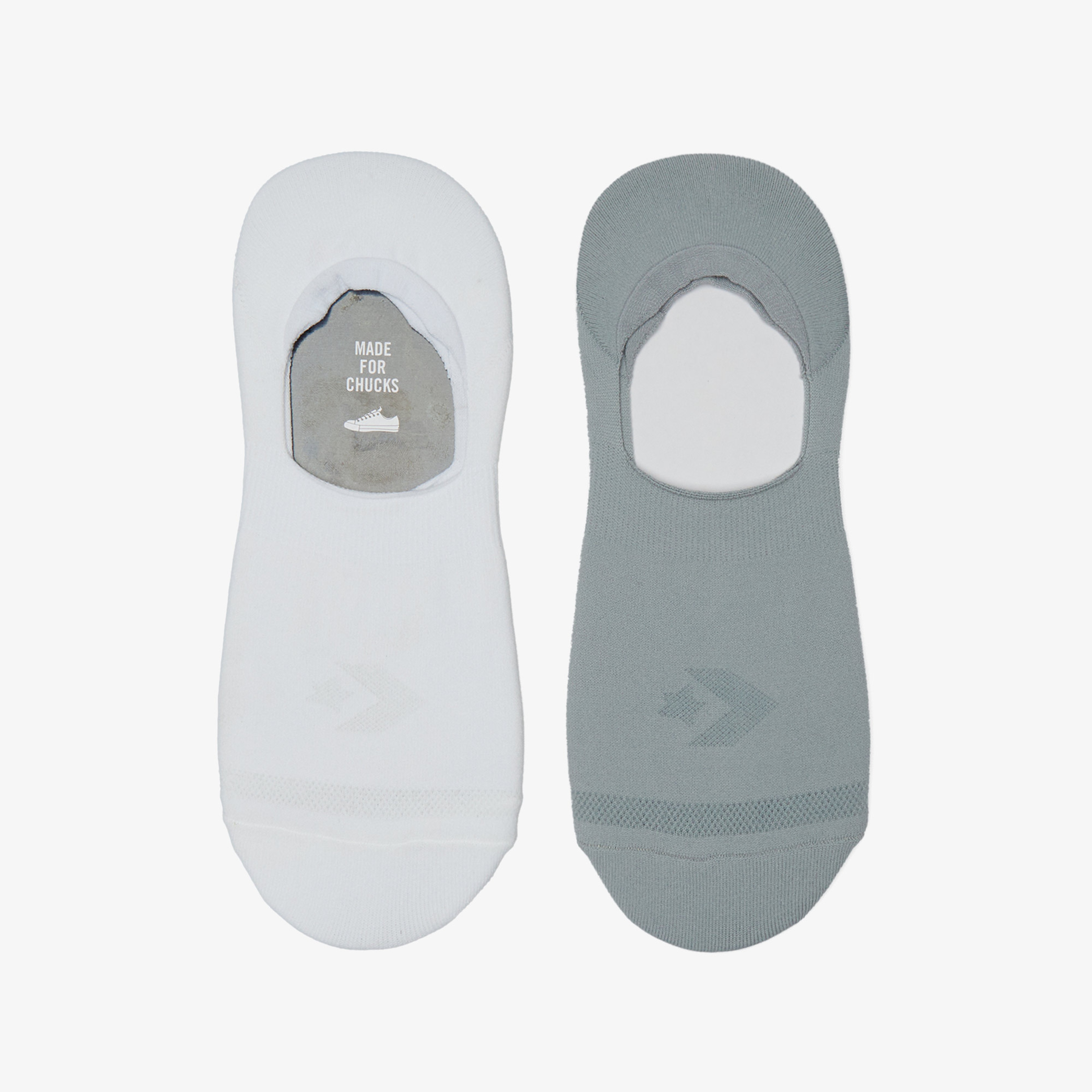 Converse Star Chevron Erkek 2'li Beyaz/Gri Çorap