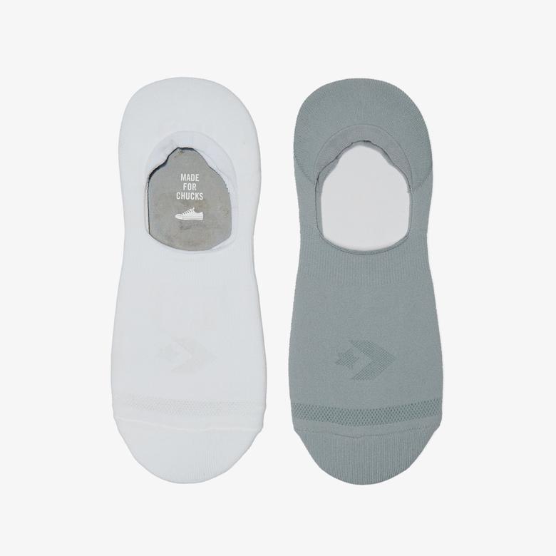 Converse Star Chevron Erkek 2'li Beyaz/Gri Çorap
