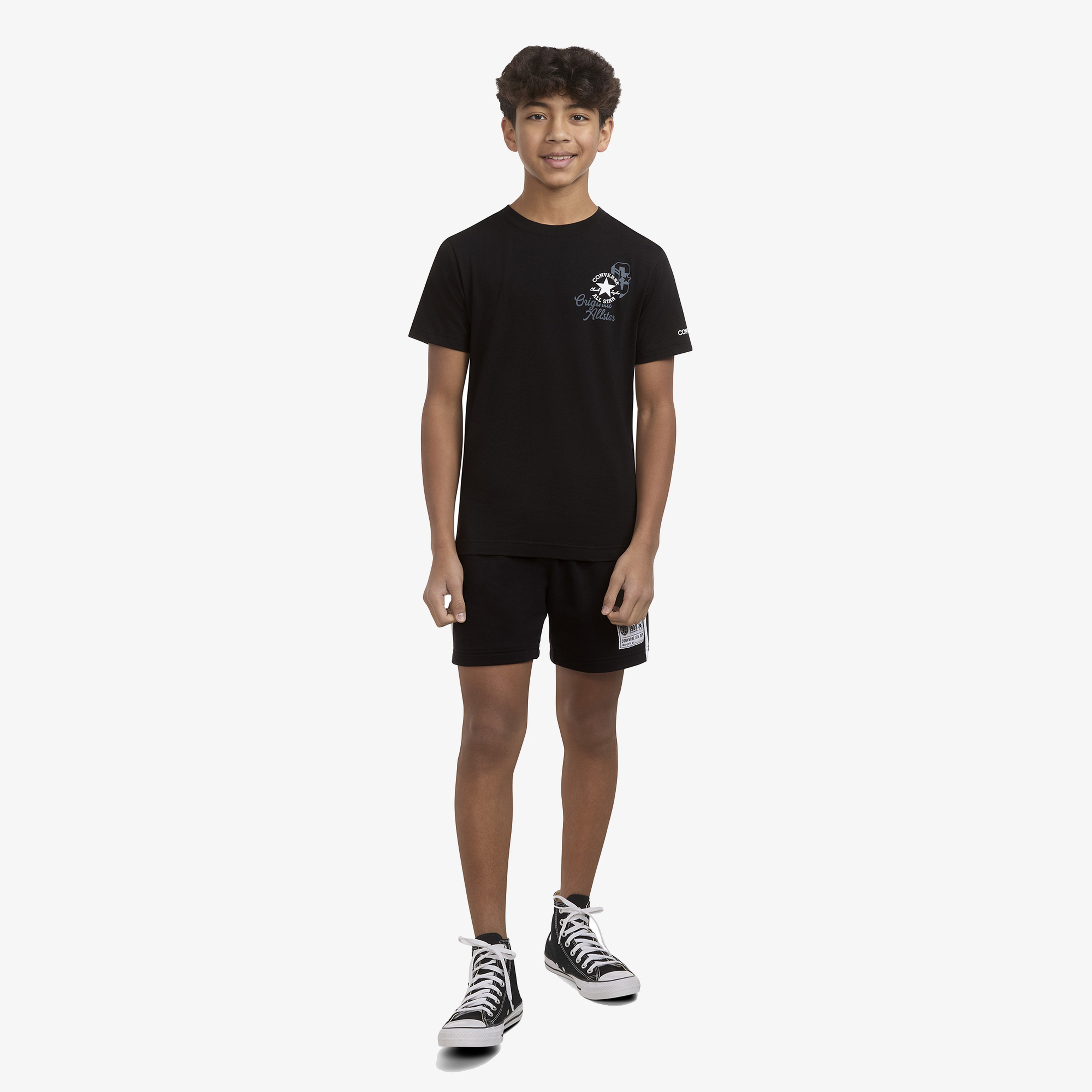 Converse Çocuk Siyah T shirt