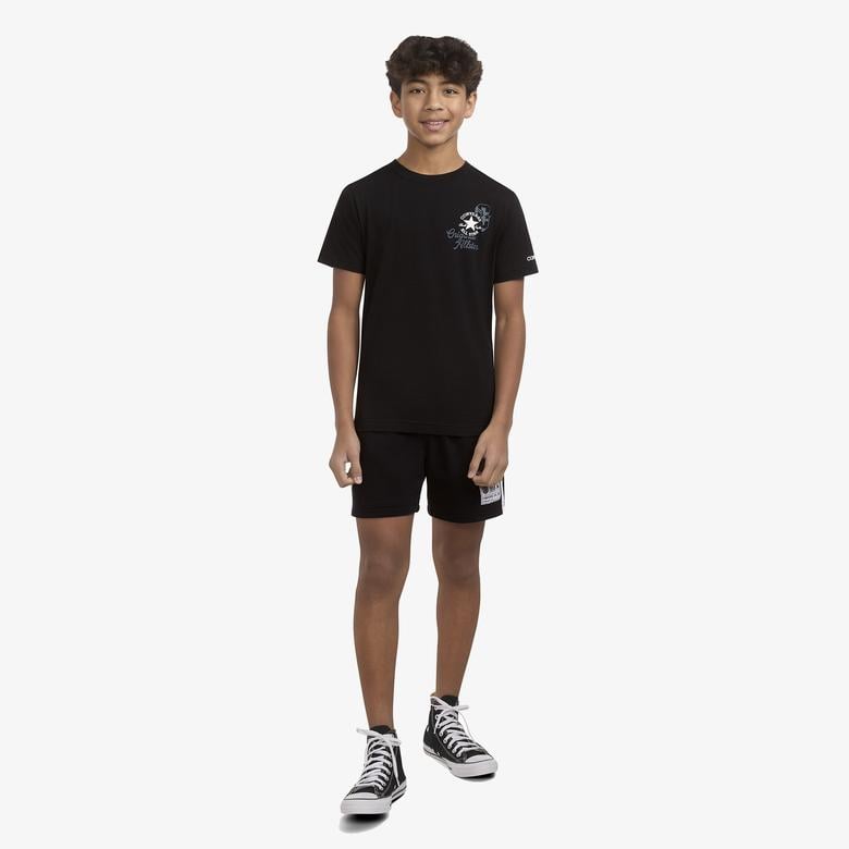 Converse Çocuk Siyah T shirt