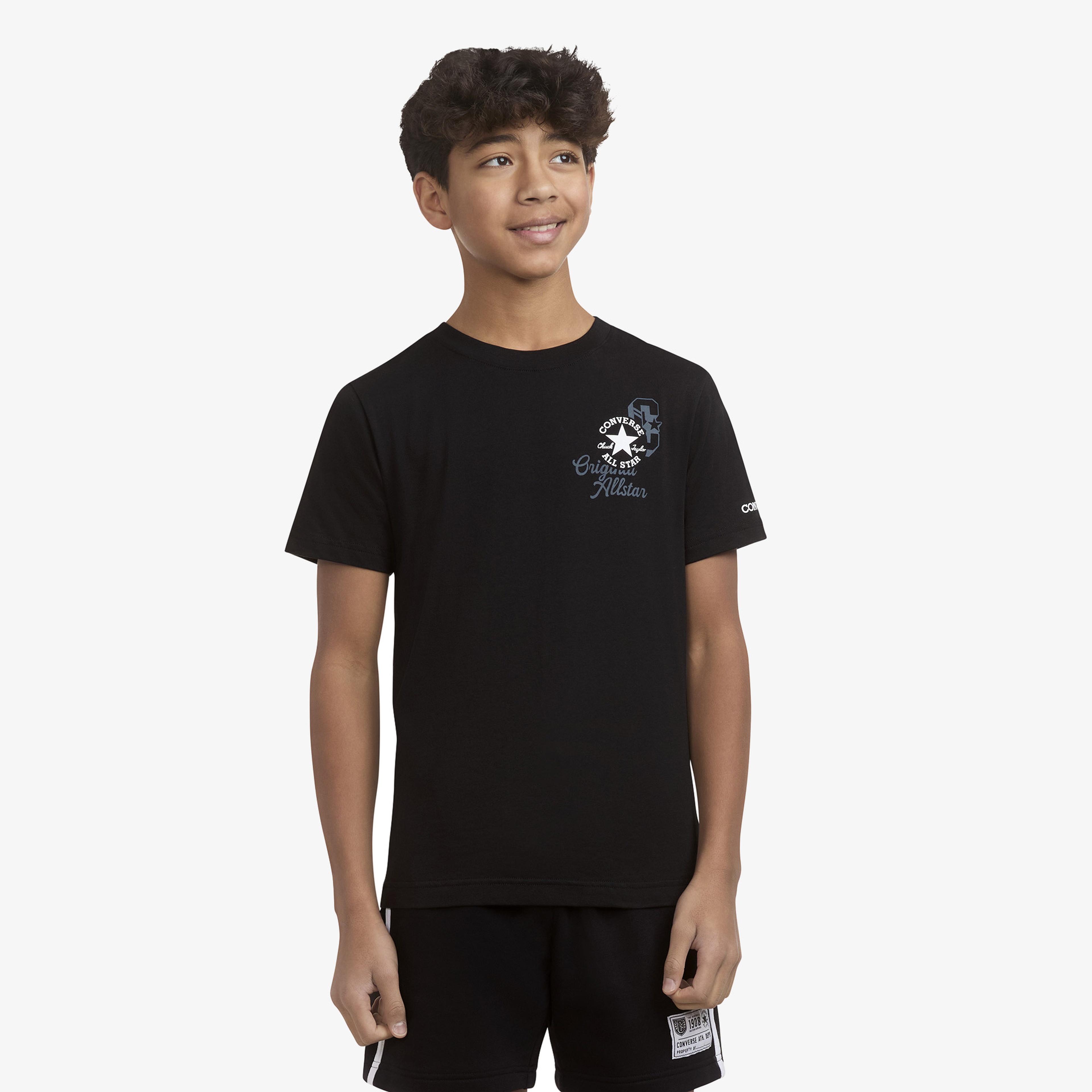 Converse Çocuk Siyah T shirt