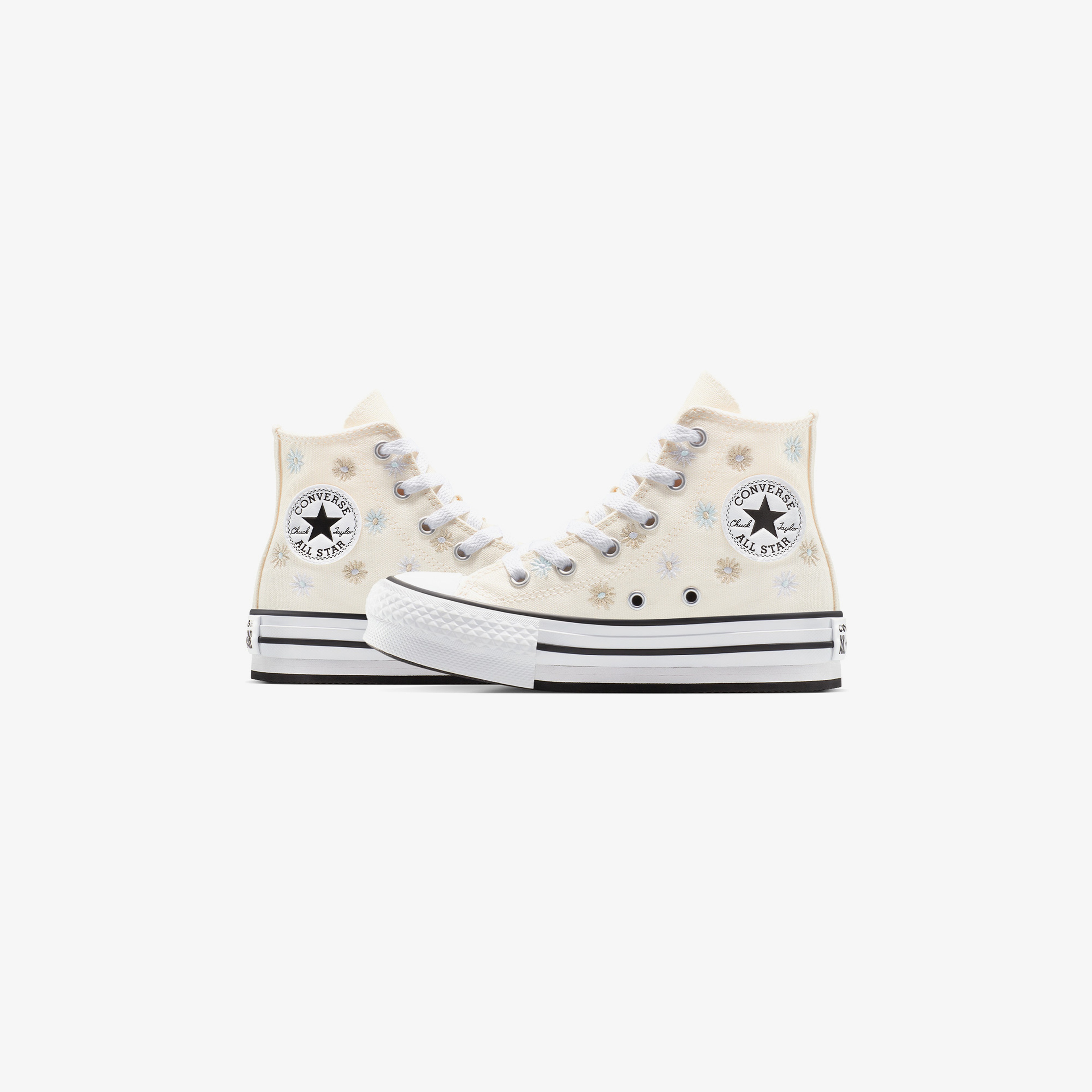 Converse Chuck Taylor All Star Platform Florals Çocuk Krem Sneaker