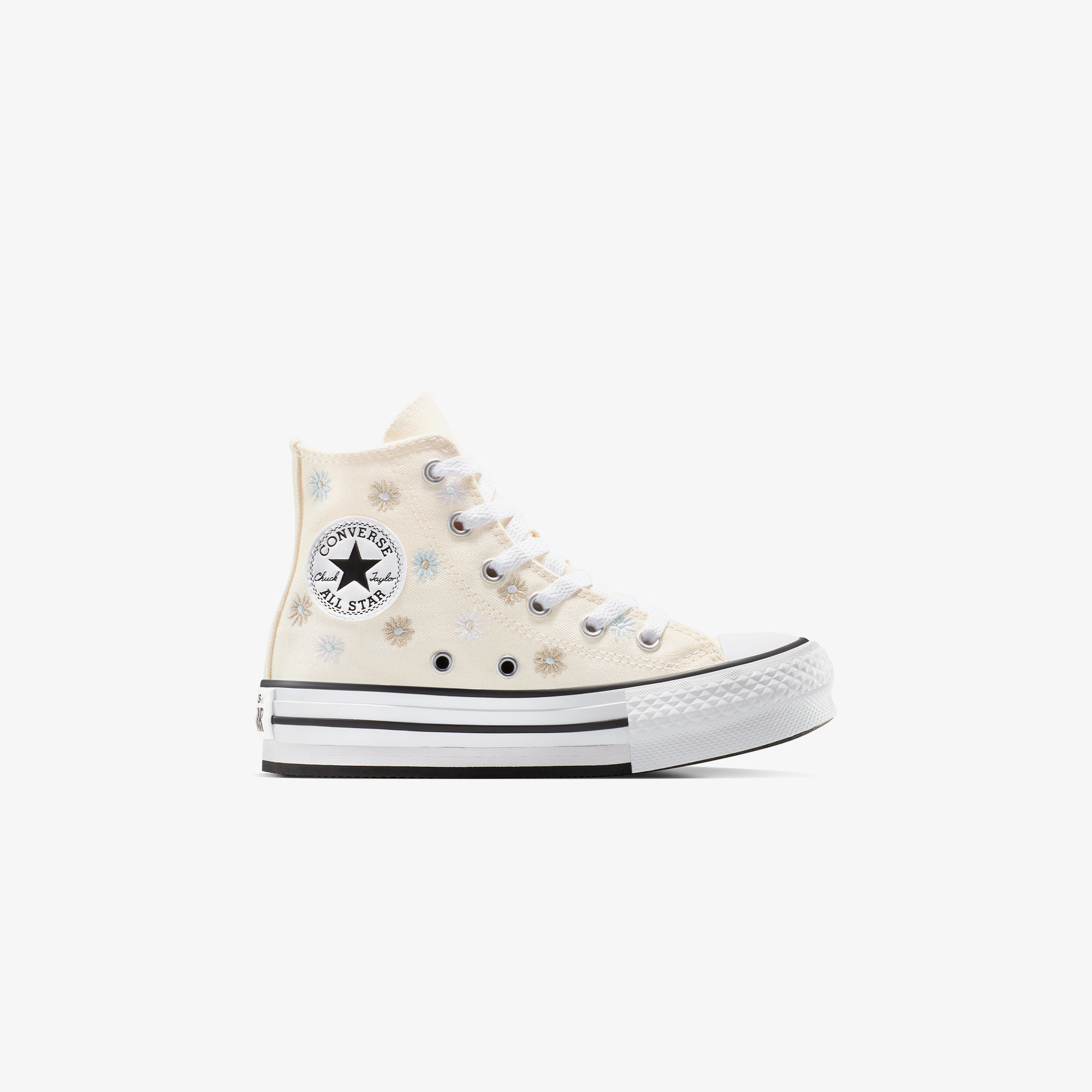 Converse Chuck Taylor All Star Platform Florals Çocuk Krem Sneaker