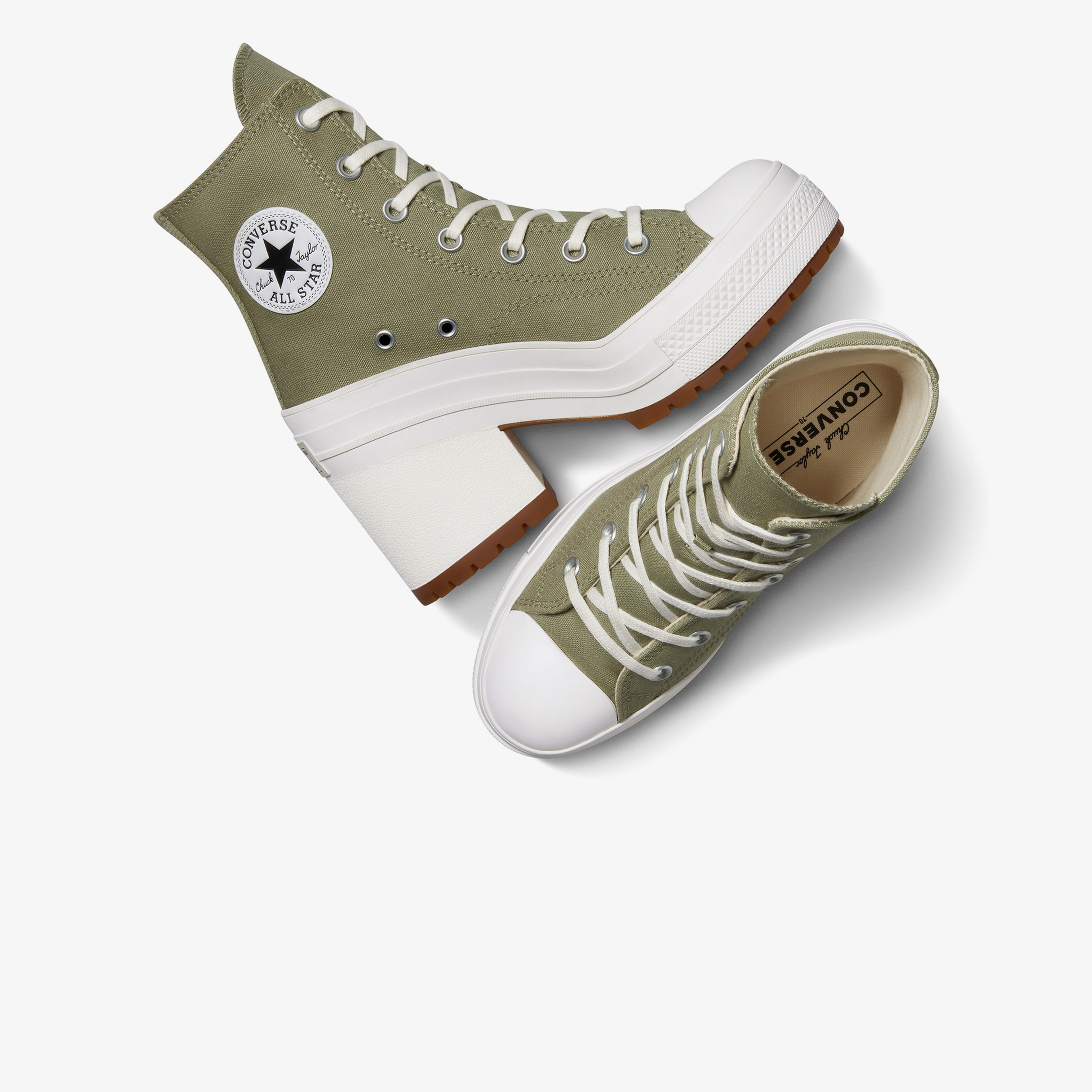 Converse Chuck 70 De Luxe Platform Kadın Haki Sneaker
