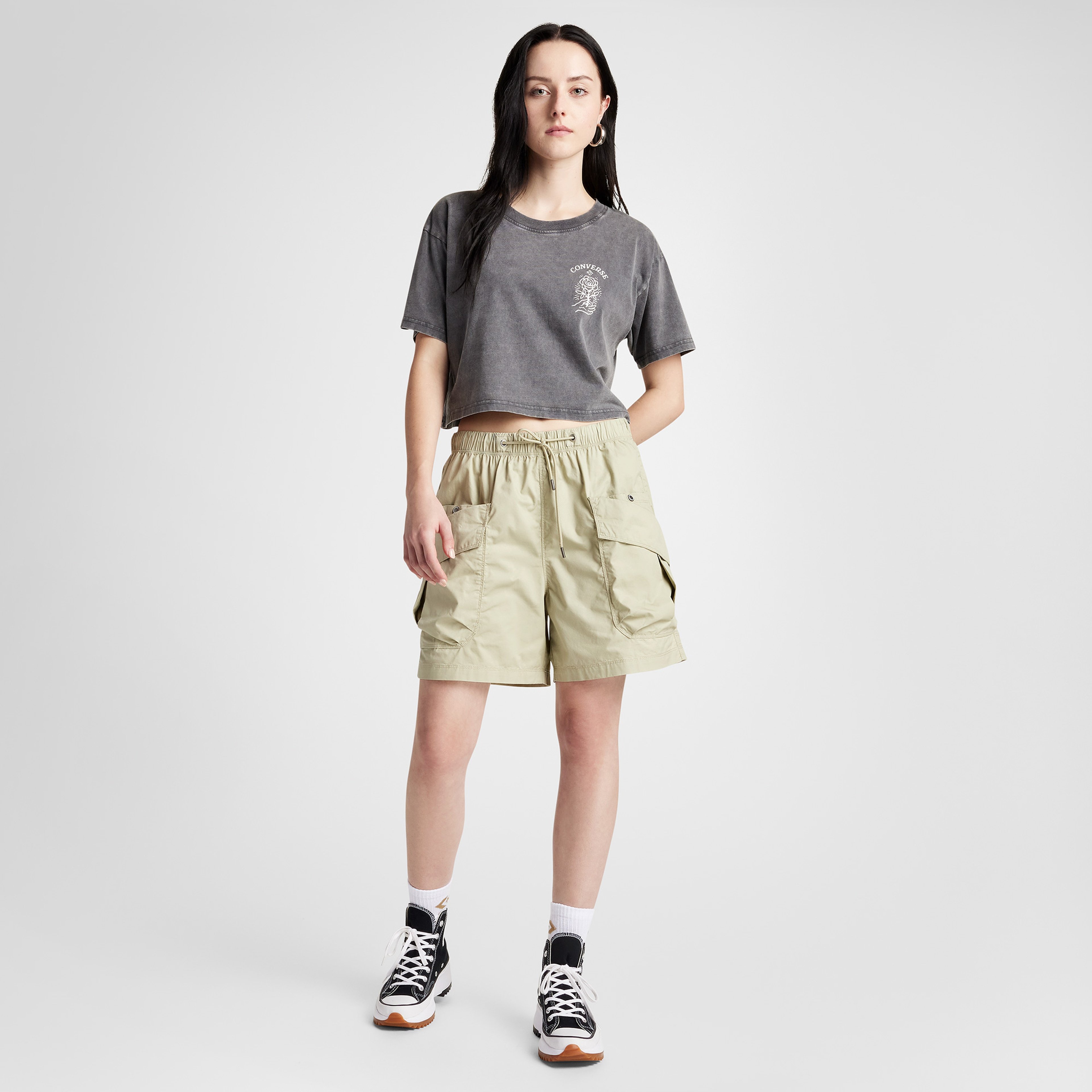 Converse Kadın Siyah T-Shirt