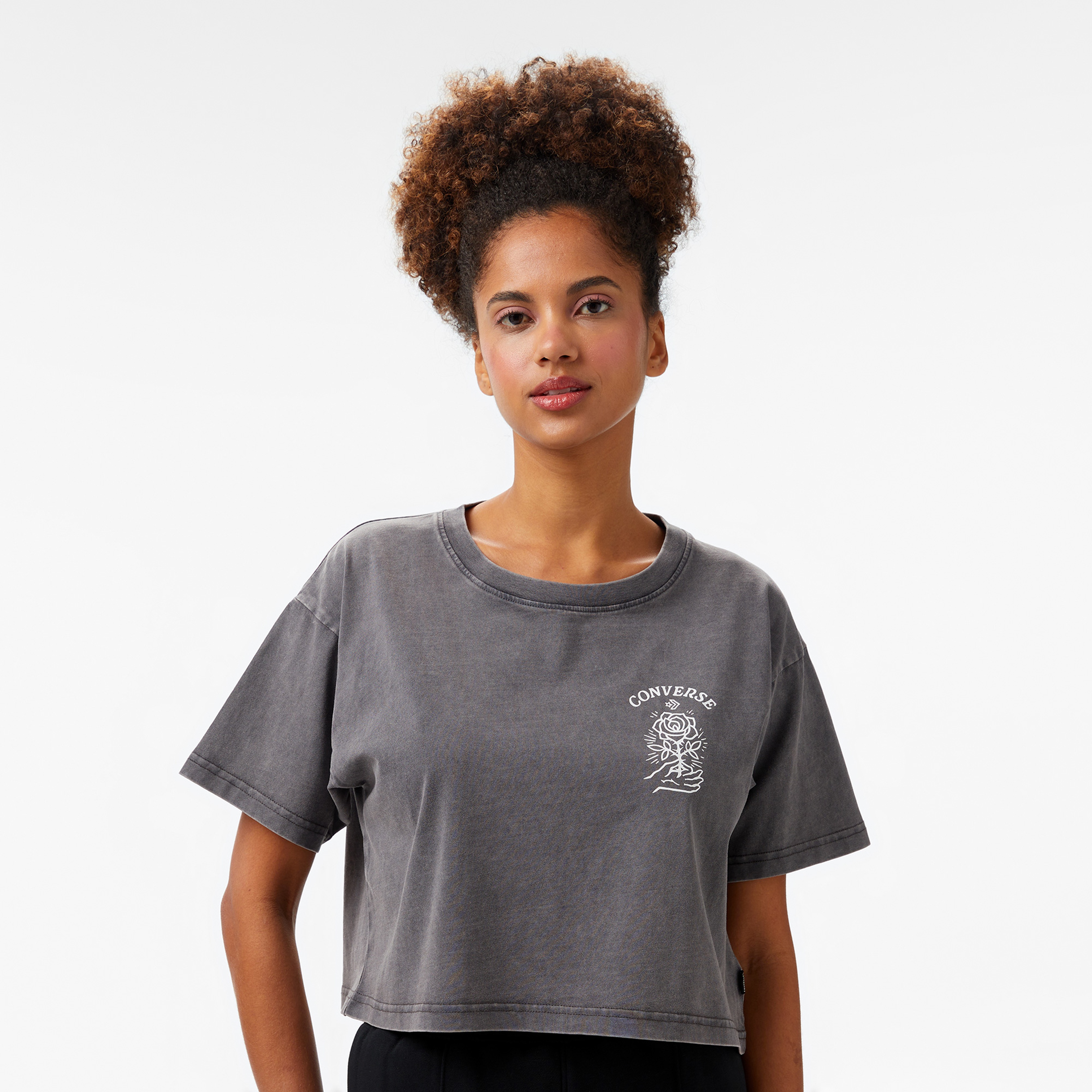 Converse Kadın Siyah T-Shirt