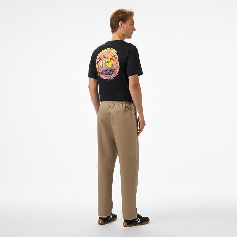 Converse Erkek Baskılı Kahverengi Pantolon