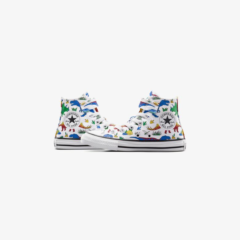 Converse Chuck Taylor All Star Dino Party Easy On Çocuk Beyaz Sneaker