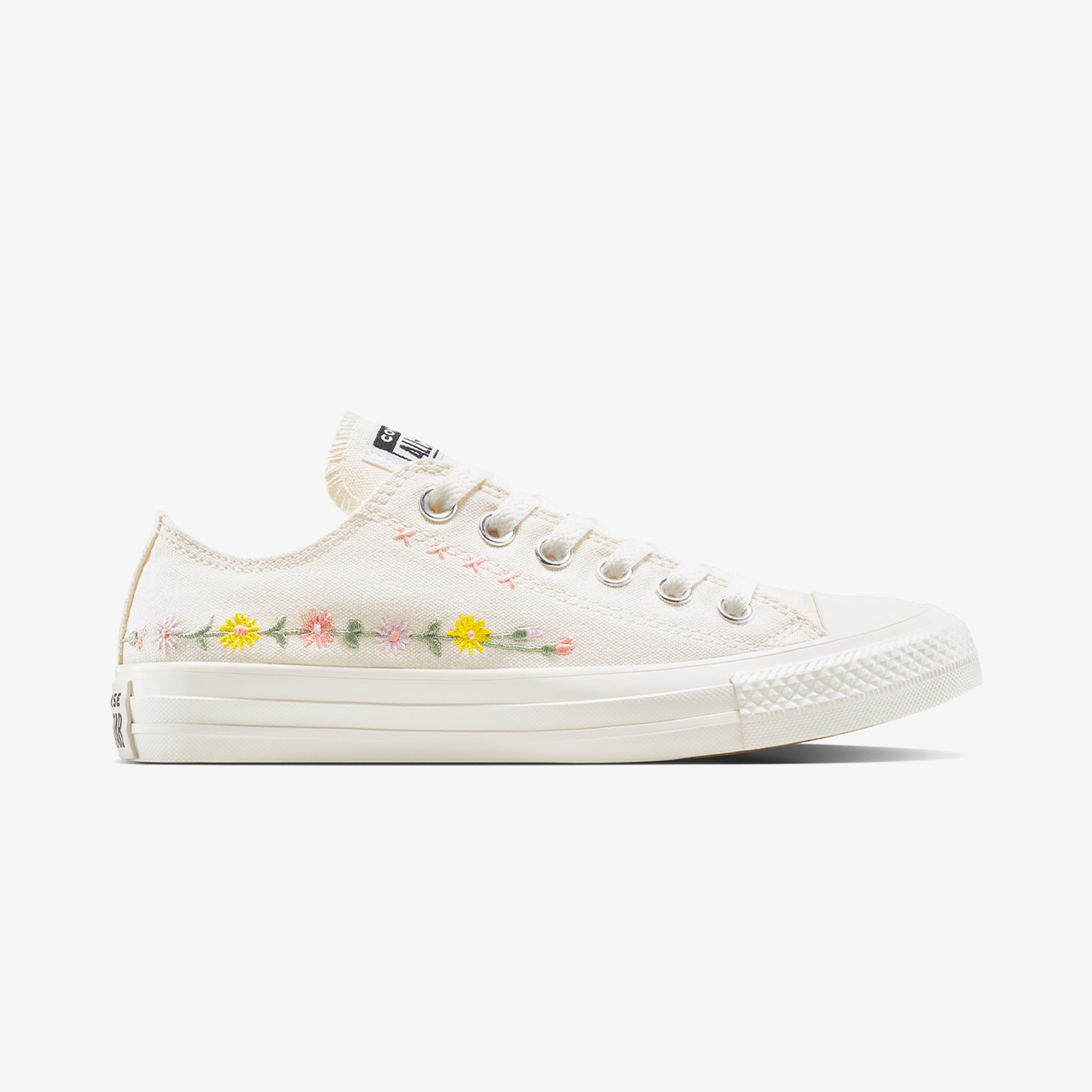 Converse Chuck Taylor Embroidered Flowers Unisex Krem Sneaker