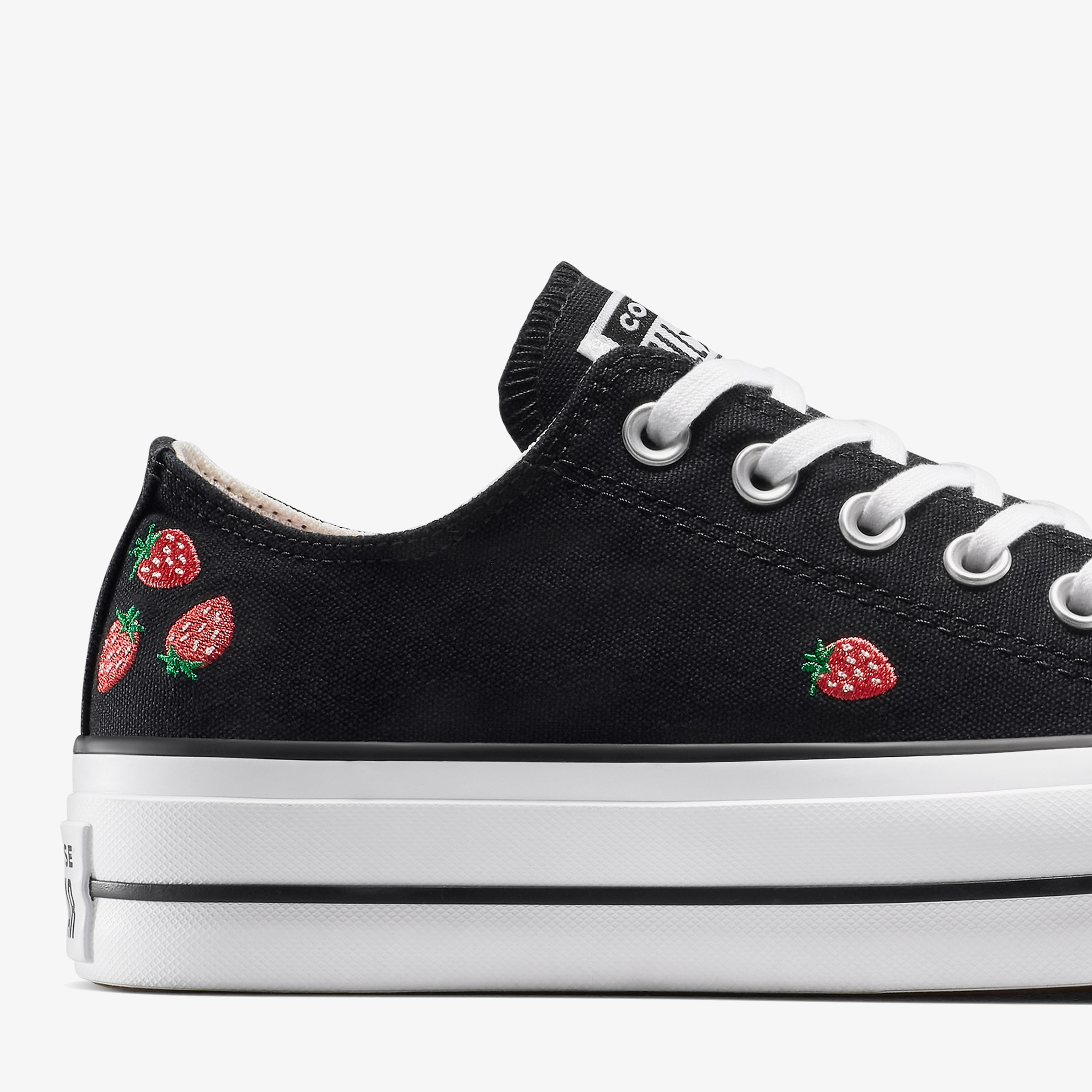 Converse Chuck Taylor All Star Lift Strawberries Unisex Siyah Sneaker