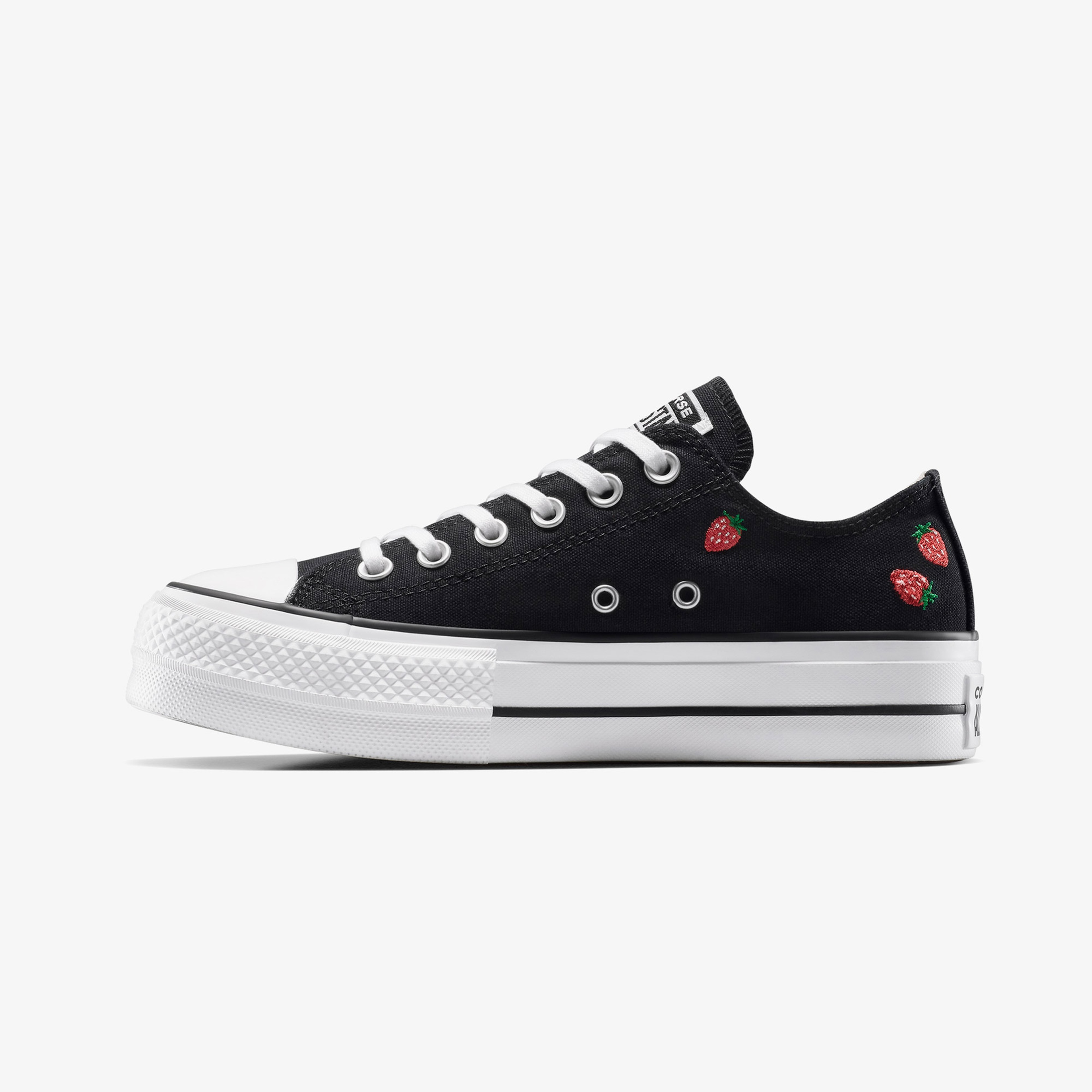 Converse Chuck Taylor All Star Lift Strawberries Unisex Siyah Sneaker