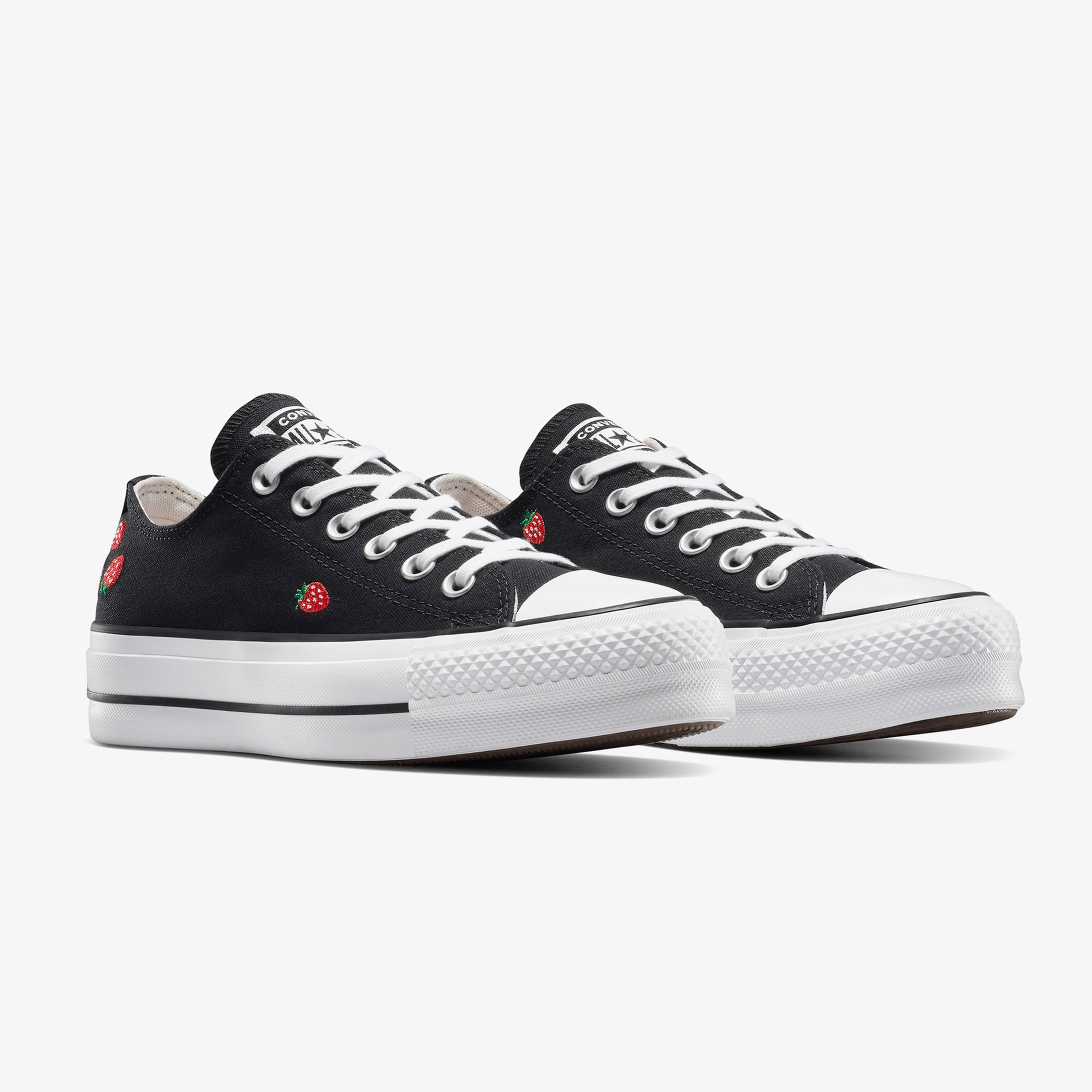 Converse Chuck Taylor All Star Lift Strawberries Unisex Siyah Sneaker