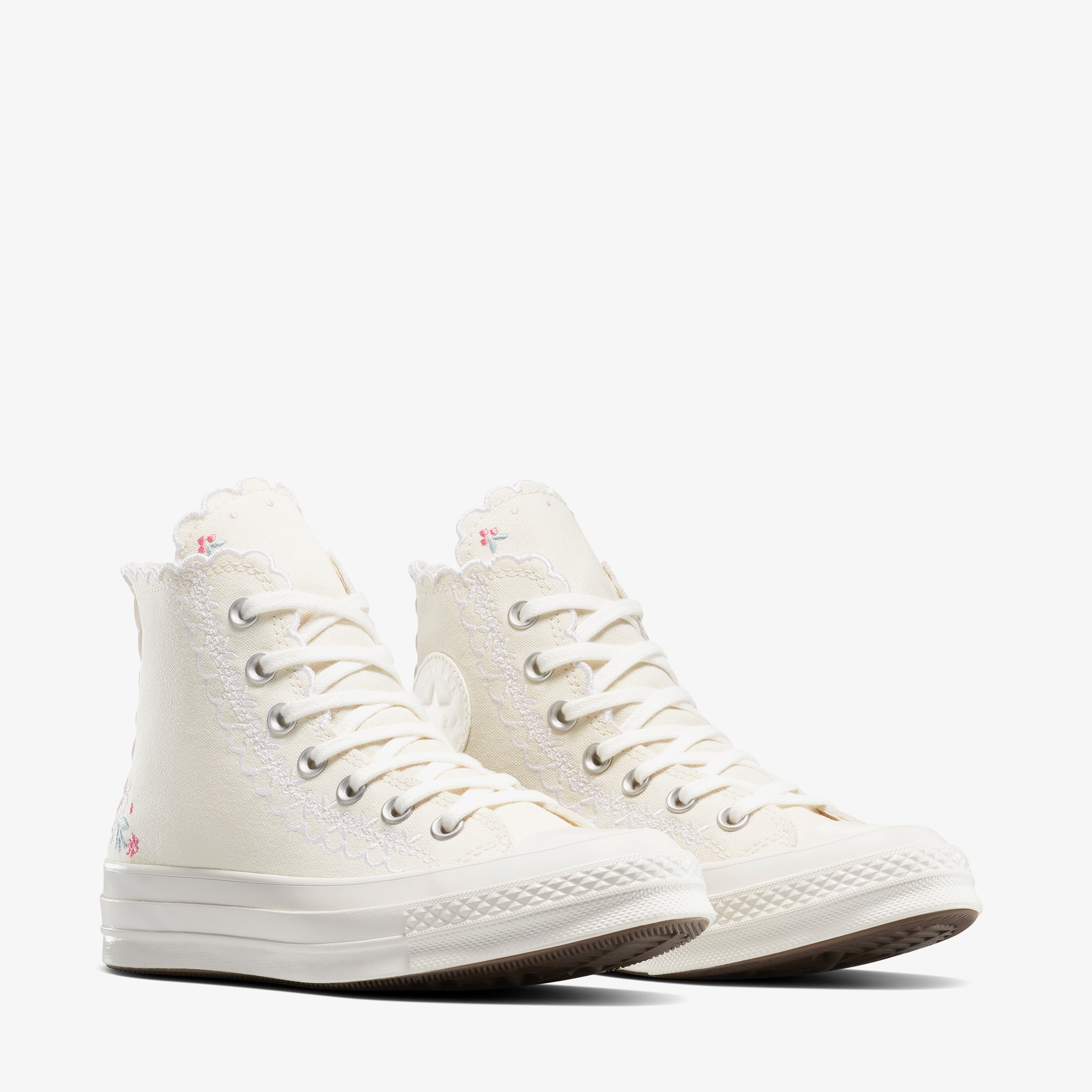 Converse Chuck Taylor Embroidered Kadın Krem Sneaker