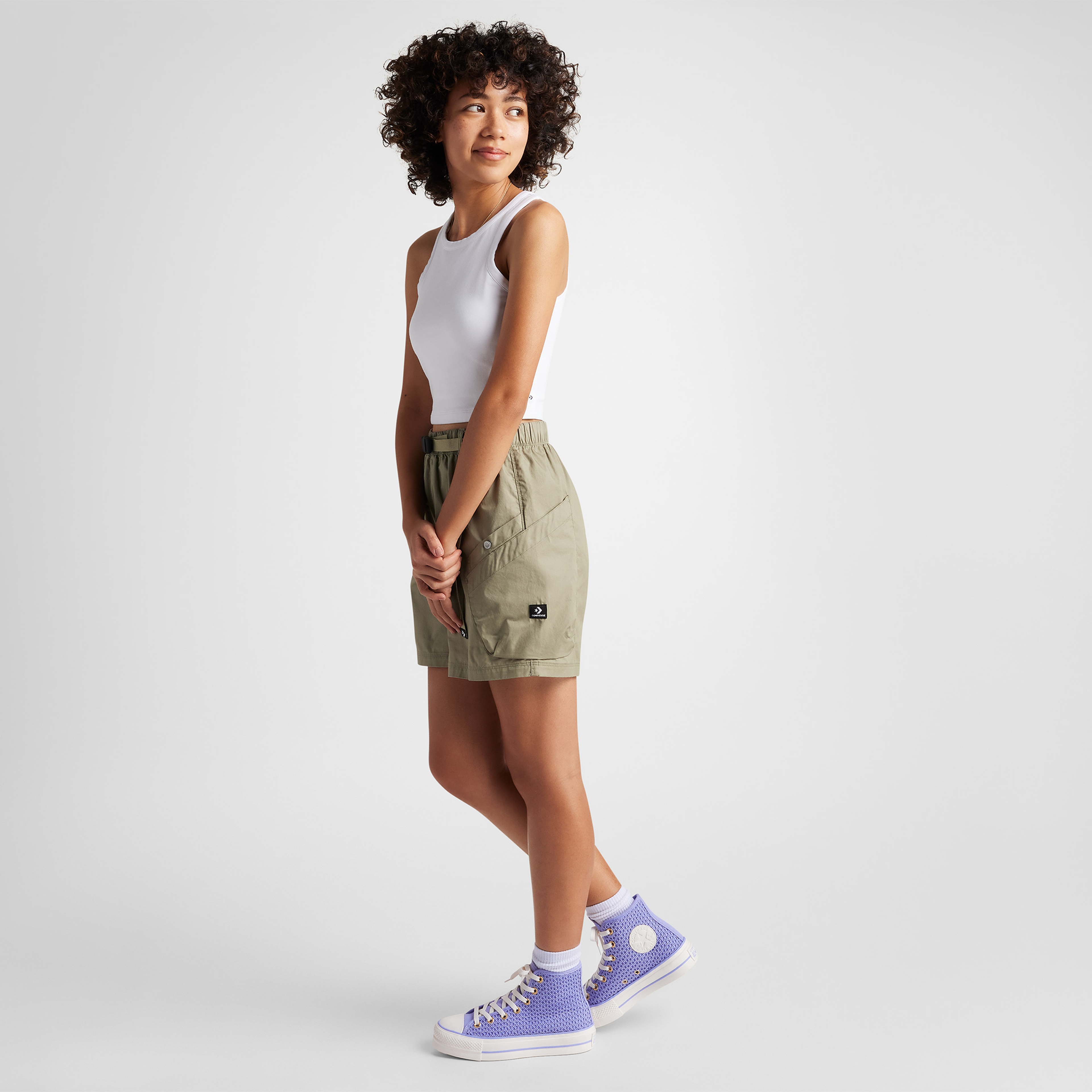 Converse Chuck Taylor All Star Knit Kadın Mor Sneaker