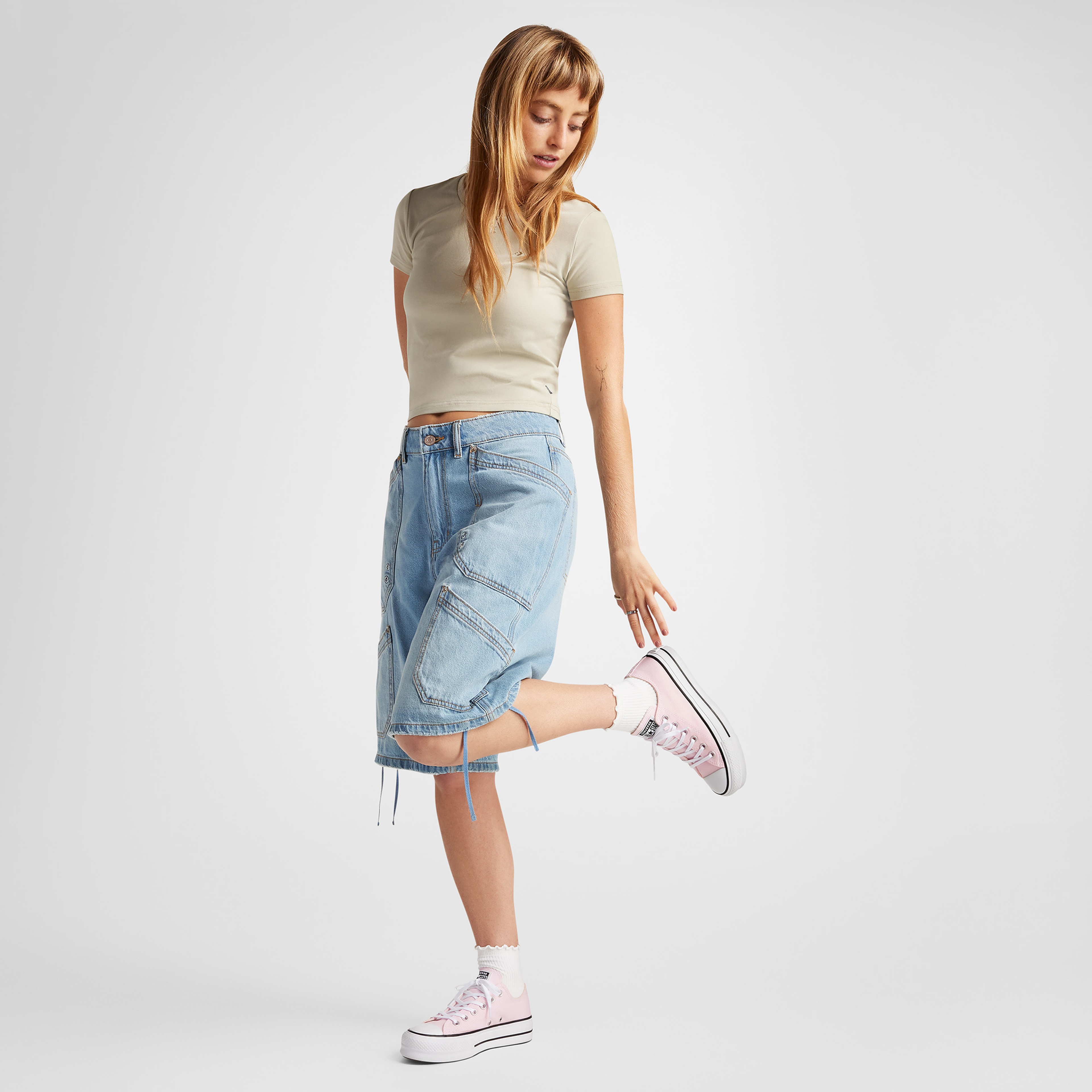 Converse Chuck Taylor All Star Lift Unisex Pembe Platform Sneaker