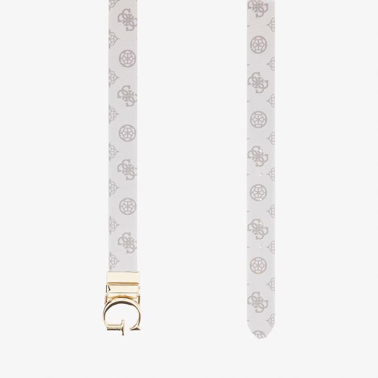 Guess Evelune Rev & Adj Pa P4430 Kadın Beyaz  Kemer